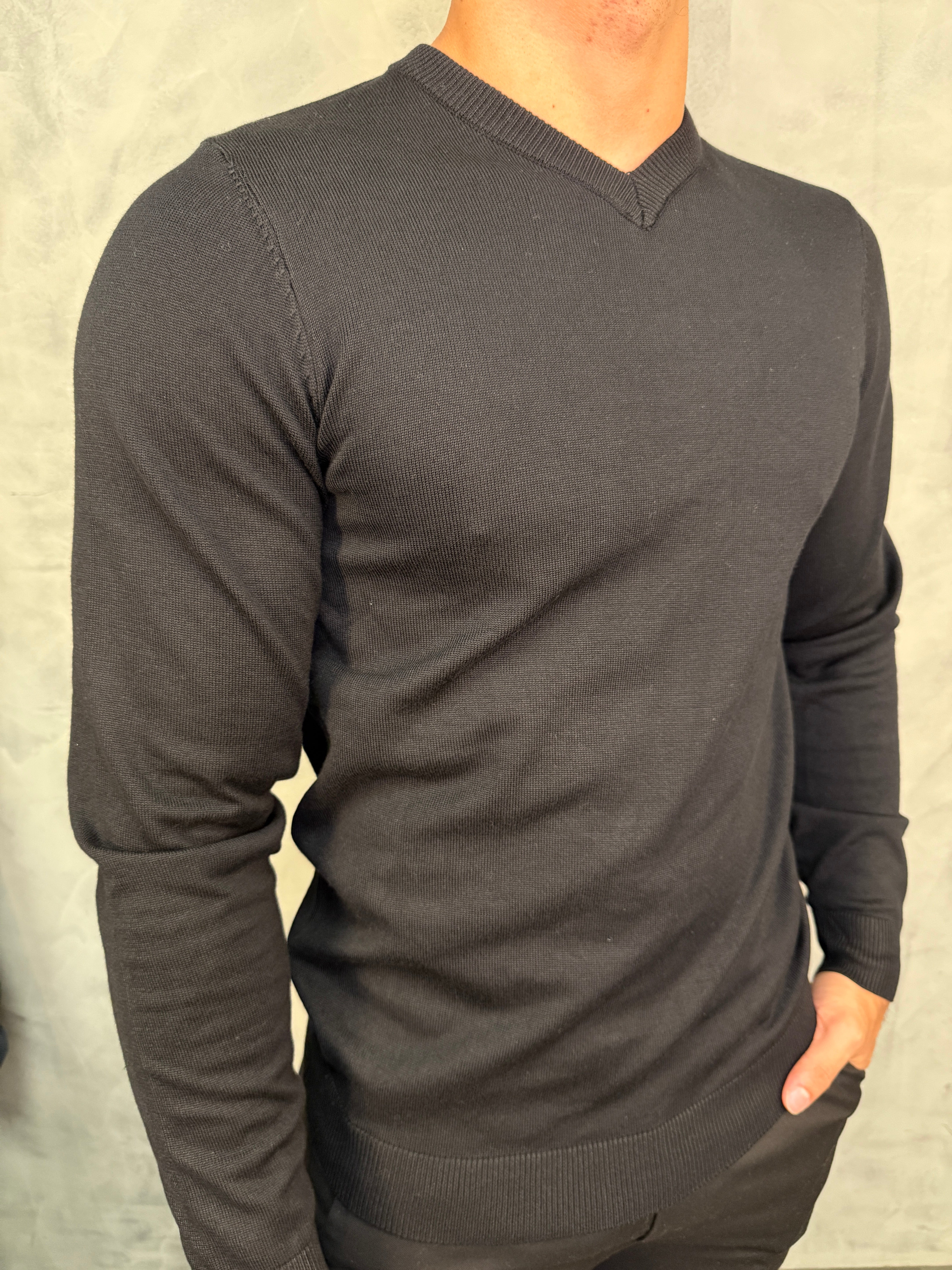 SUETER TRICOT GOLA V PONTO H