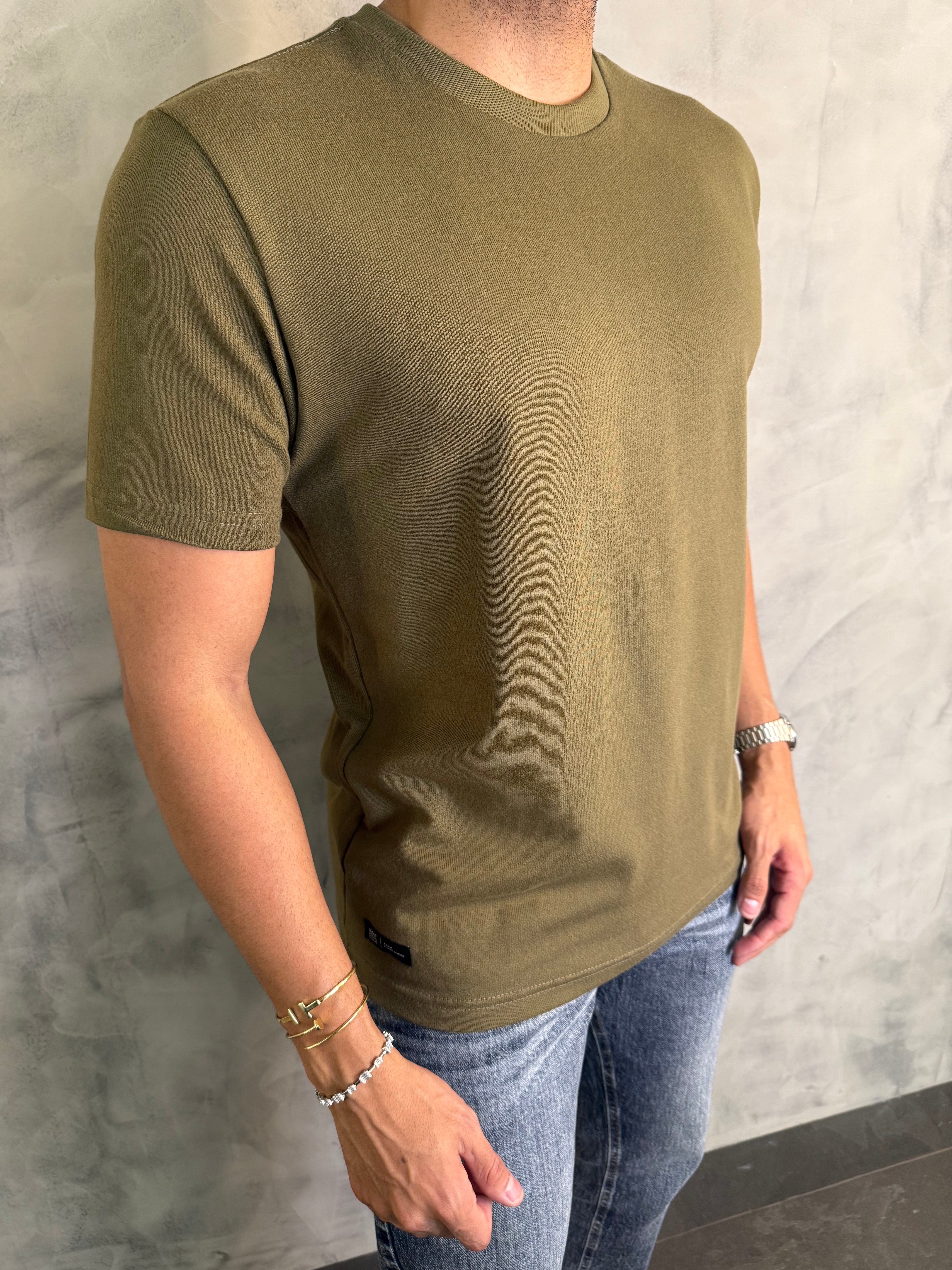 CAMISETA TEXTURA COMFORT KINGEJOE KAKI
