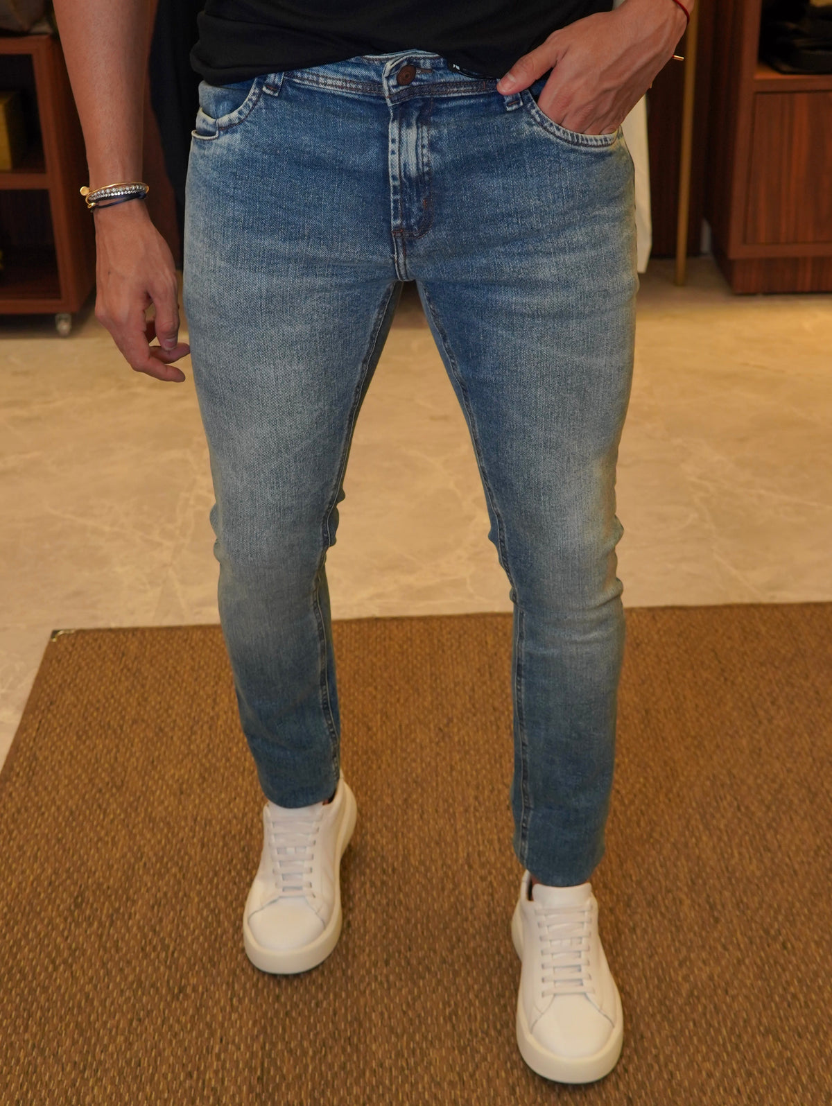 CALÇA JEANS SKINNY UNICA DLZ JEANS CLARO