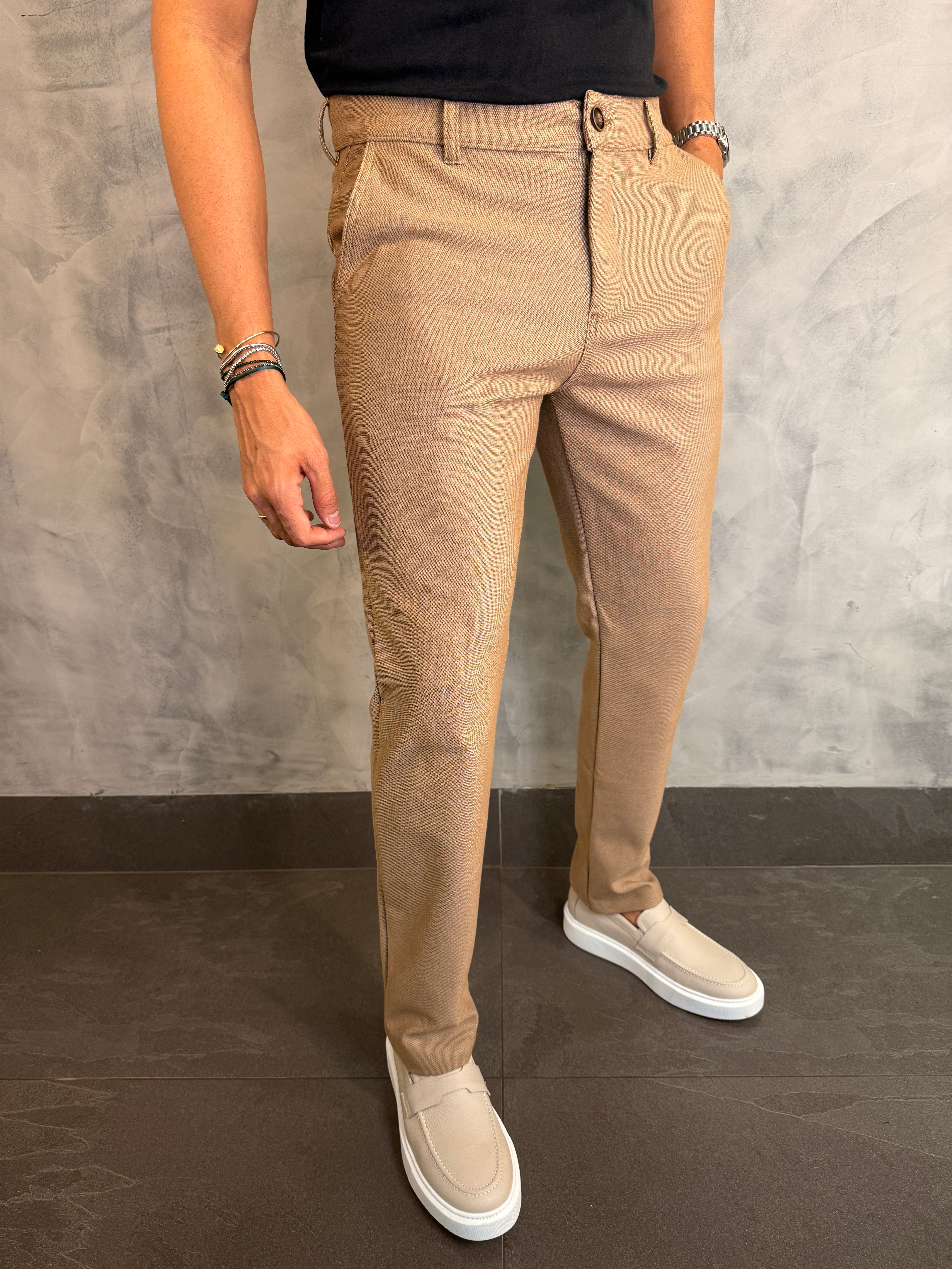 CALÇA DE MALHA DLZ MARROM TEDDY