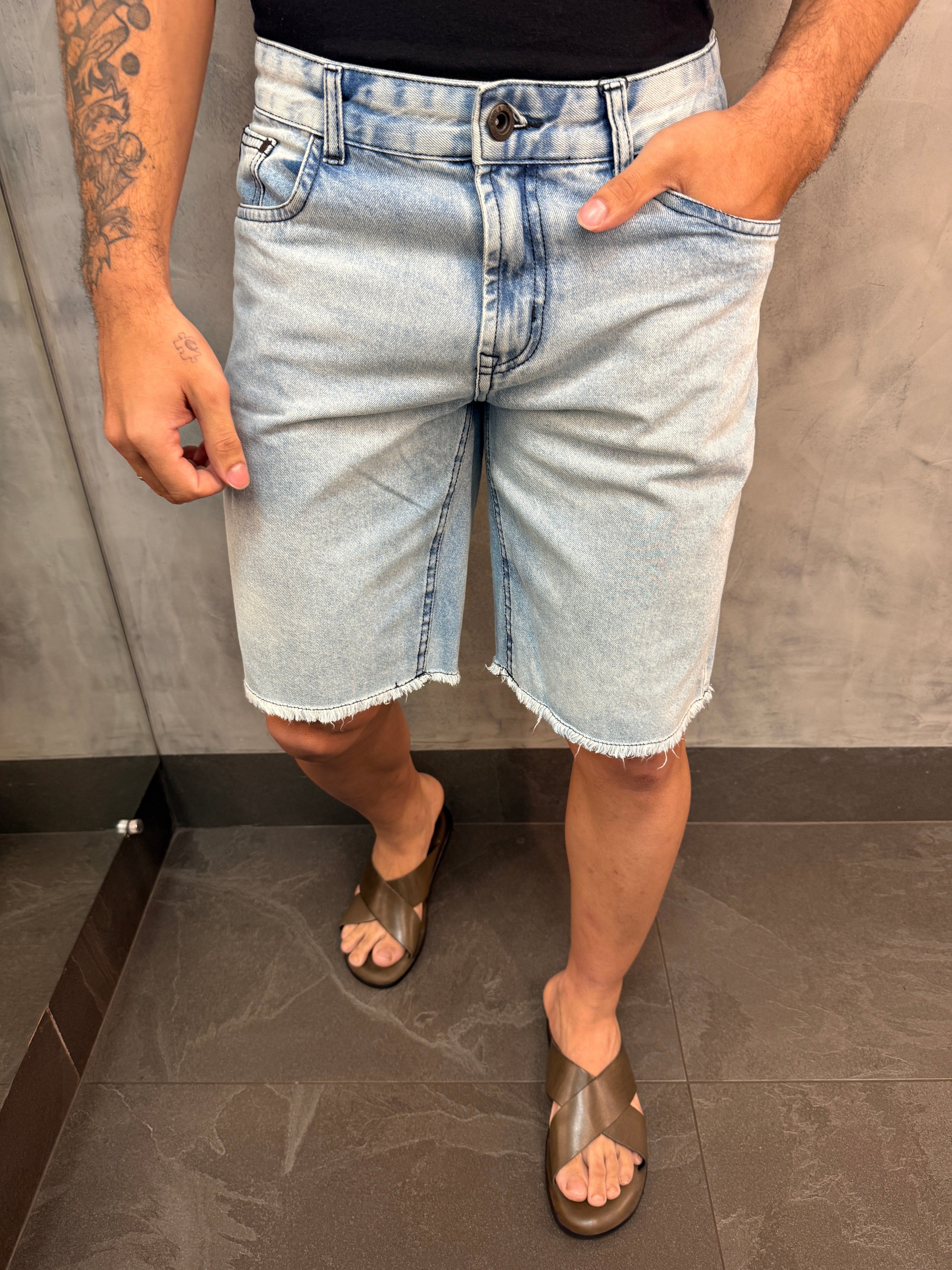 BERMUDA JEANS SLIM KINGEJOE BLUE