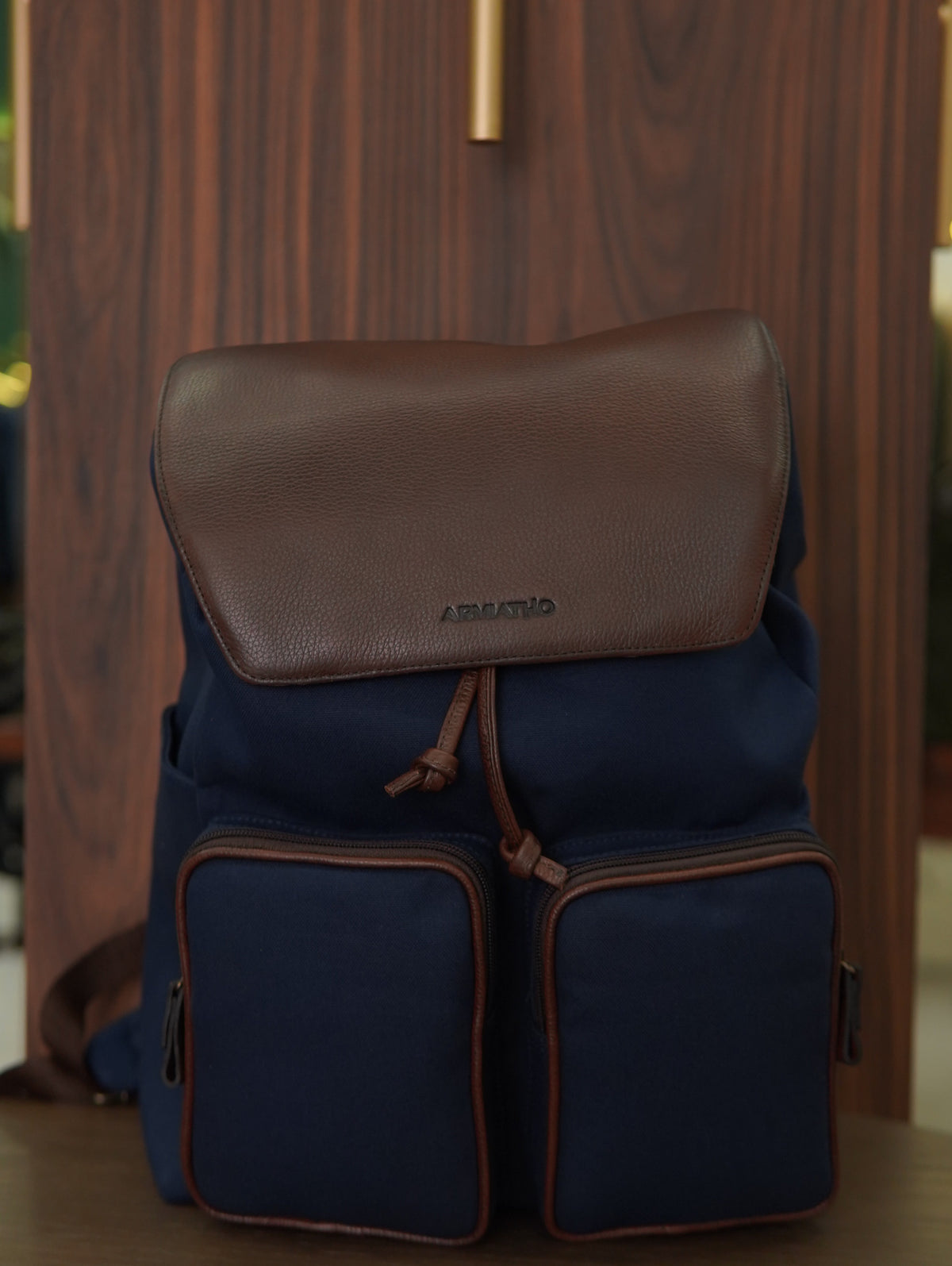 MOCHILA M110-L LONA ARMIATHO MARINHO/CABERNET
