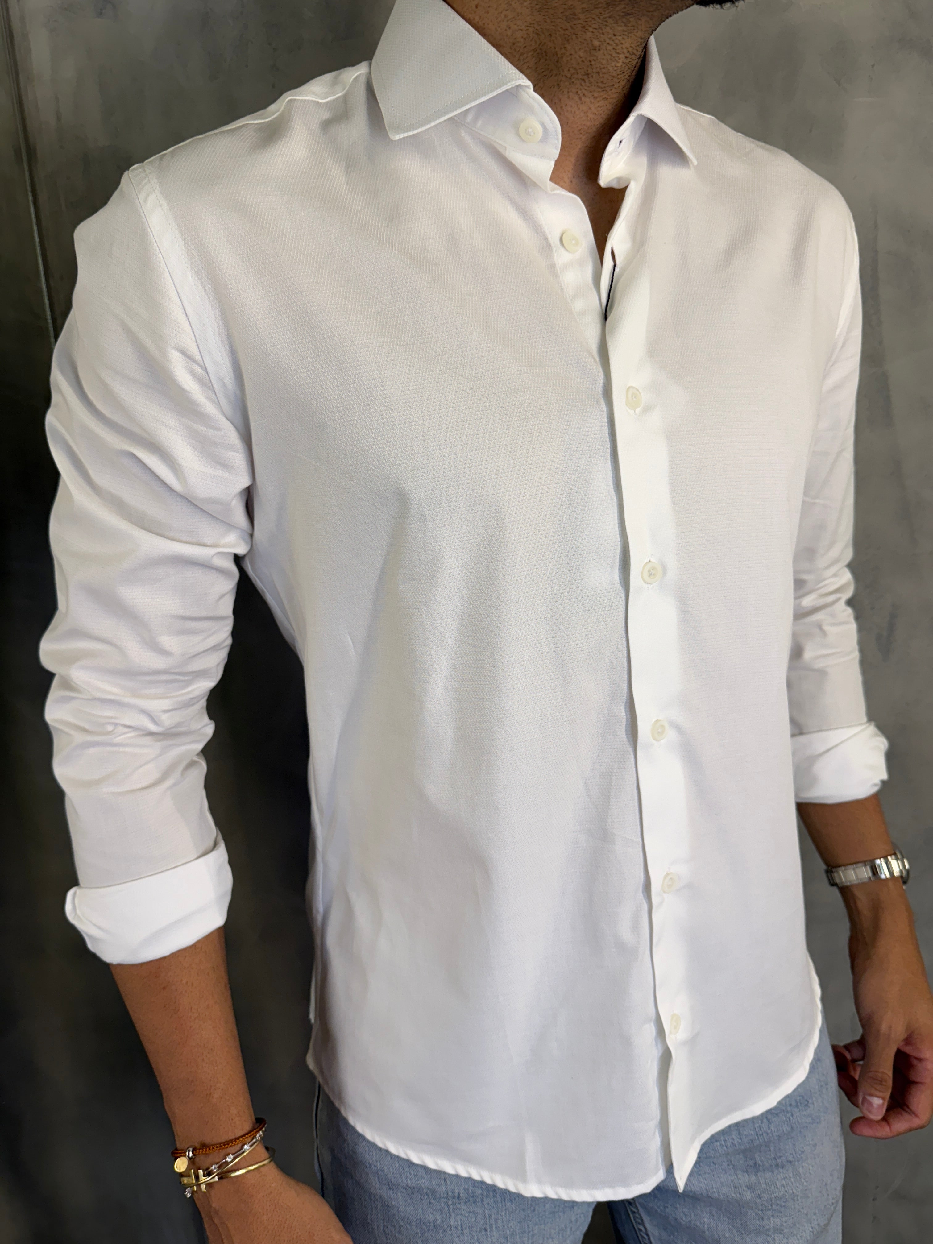 CAMISA M/L SENSATEZ PONTO H BRANCO