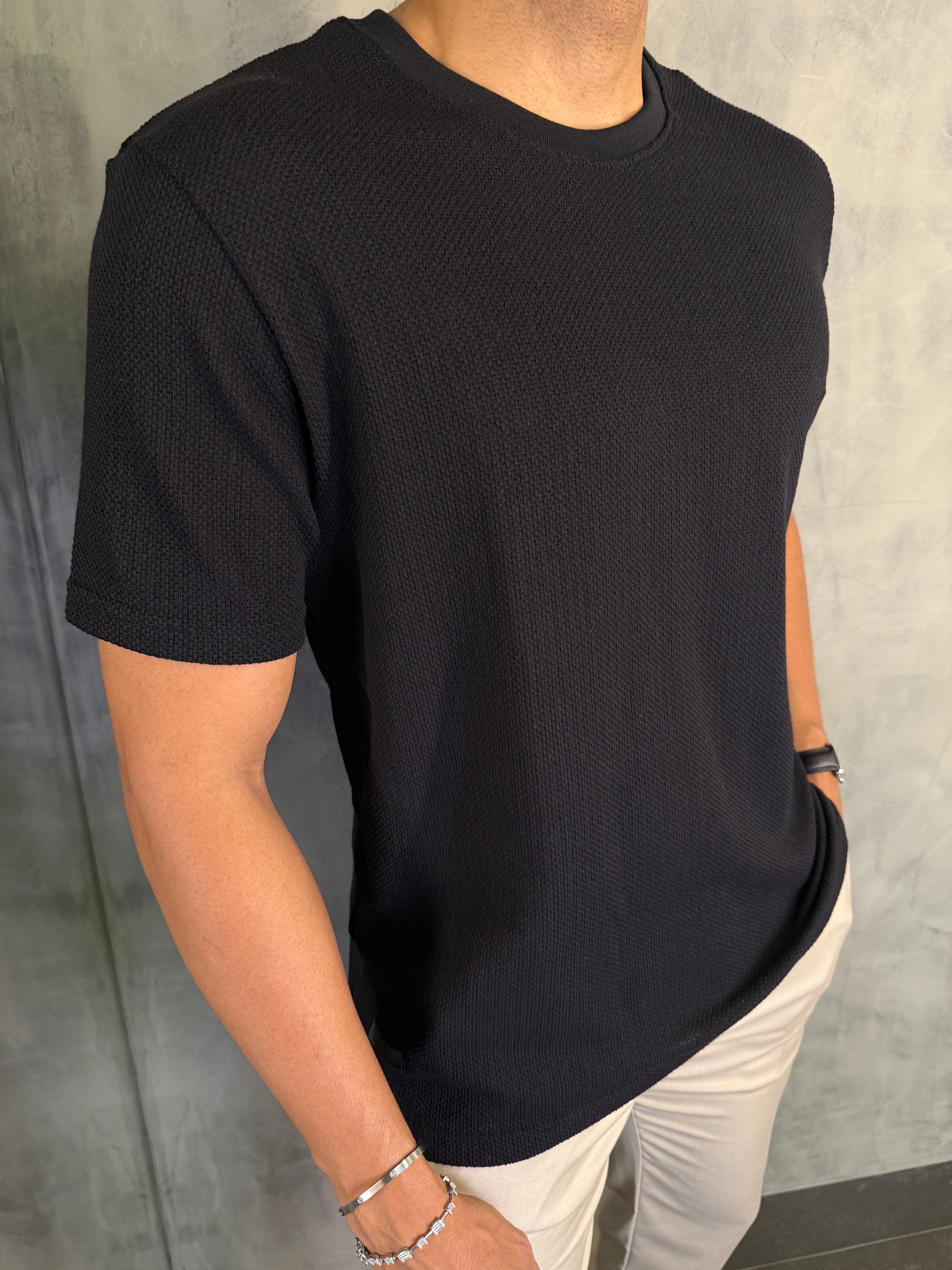 CAMISETA TRICOT COMFORT KINGEJOE PRETO