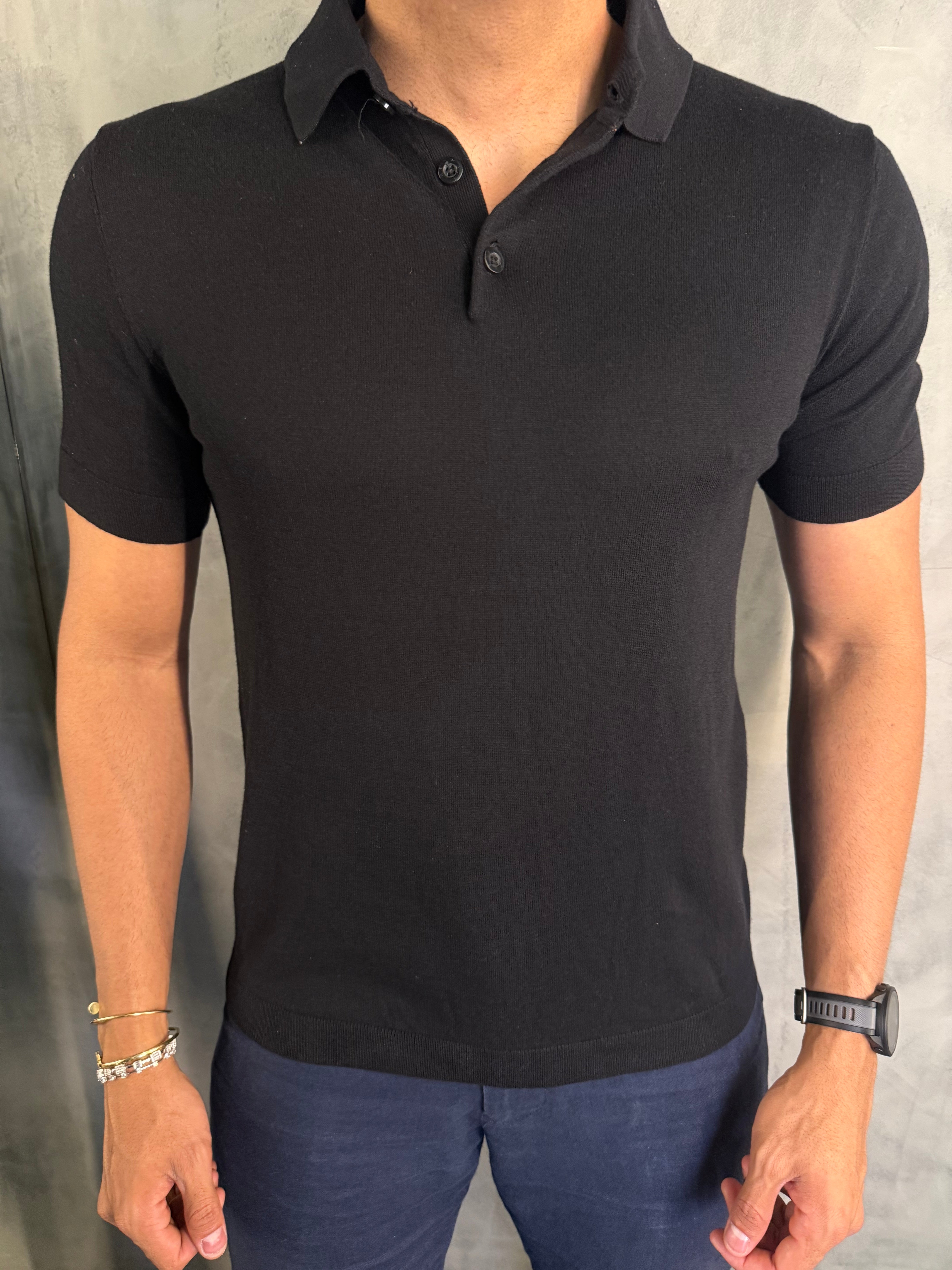 POLO TRICOT RESERVA PRETO