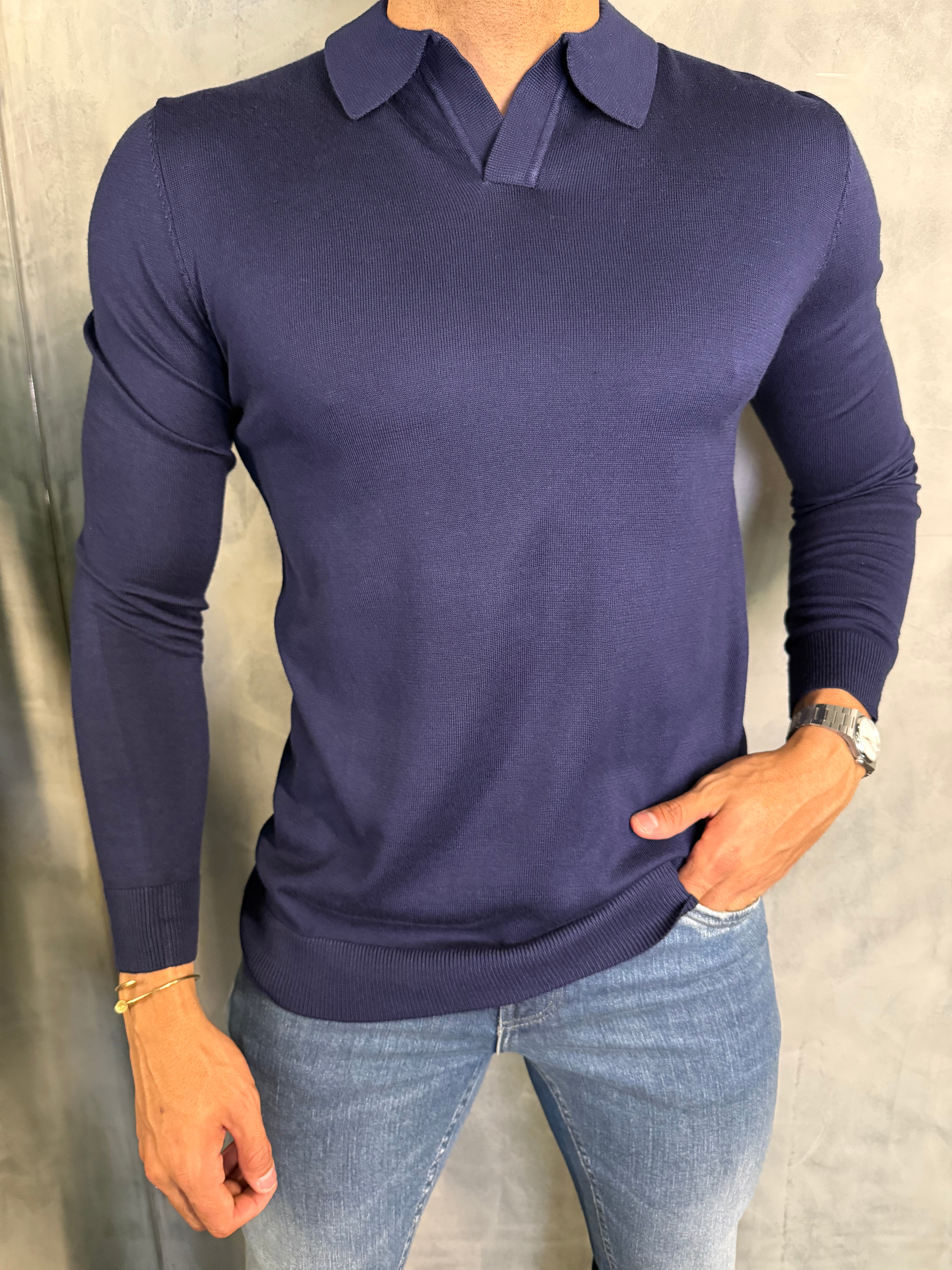 POLO M/L TRICOT PONTO H