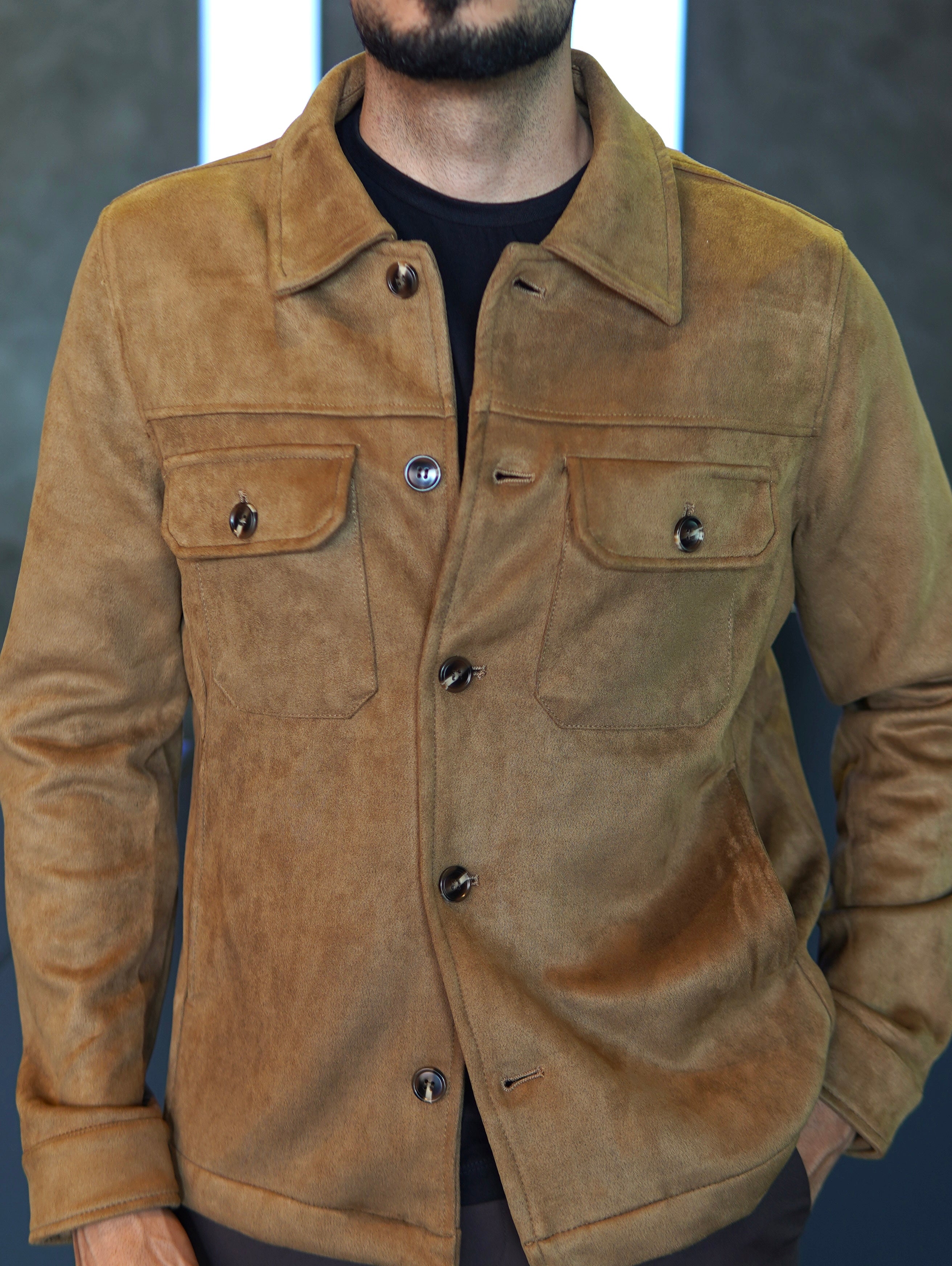 JAQUETA SUEDE CARGO PONTO H