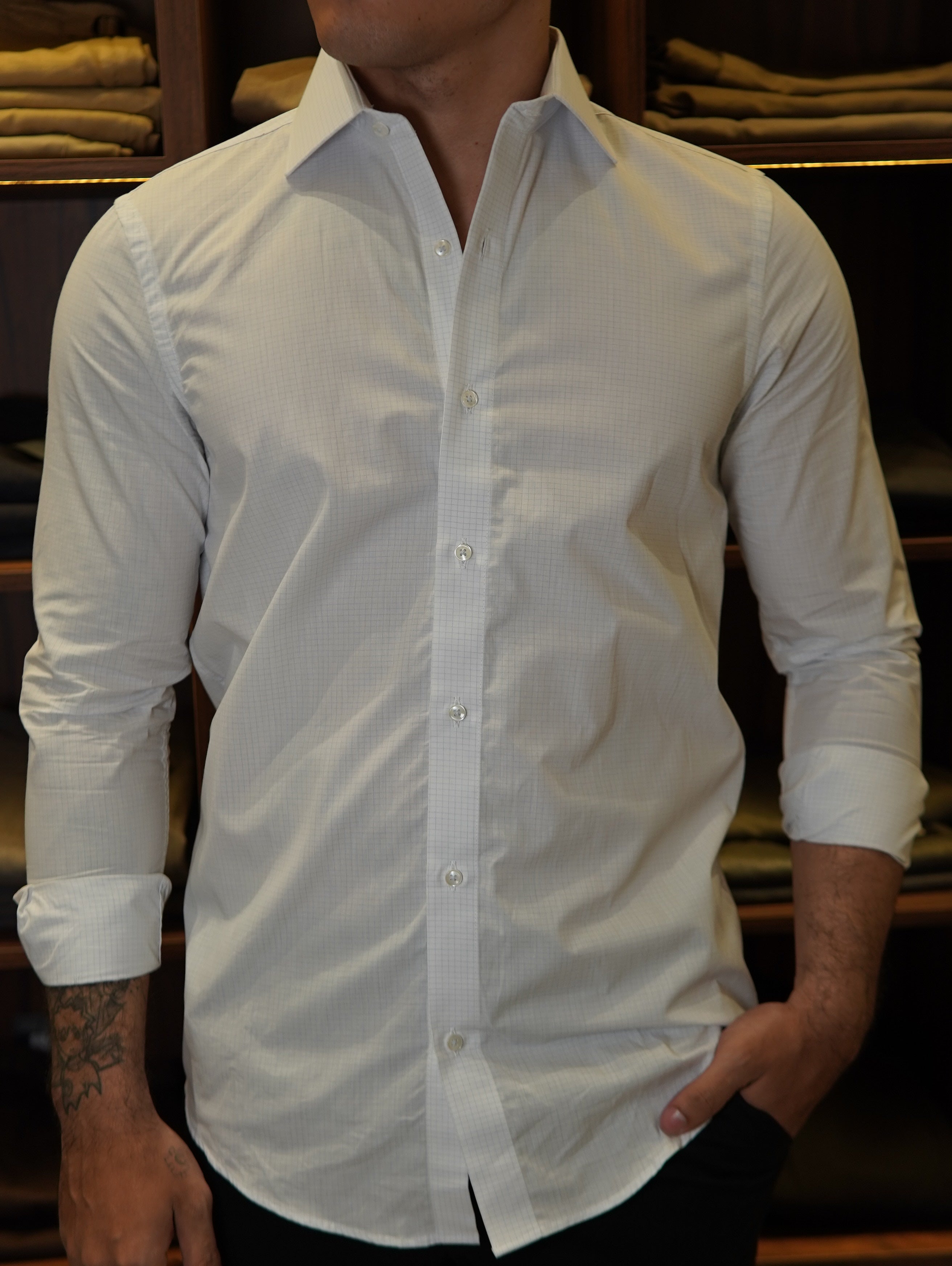 CAMISA M/L RAVEL ARMIATHO XADREZ AZUL