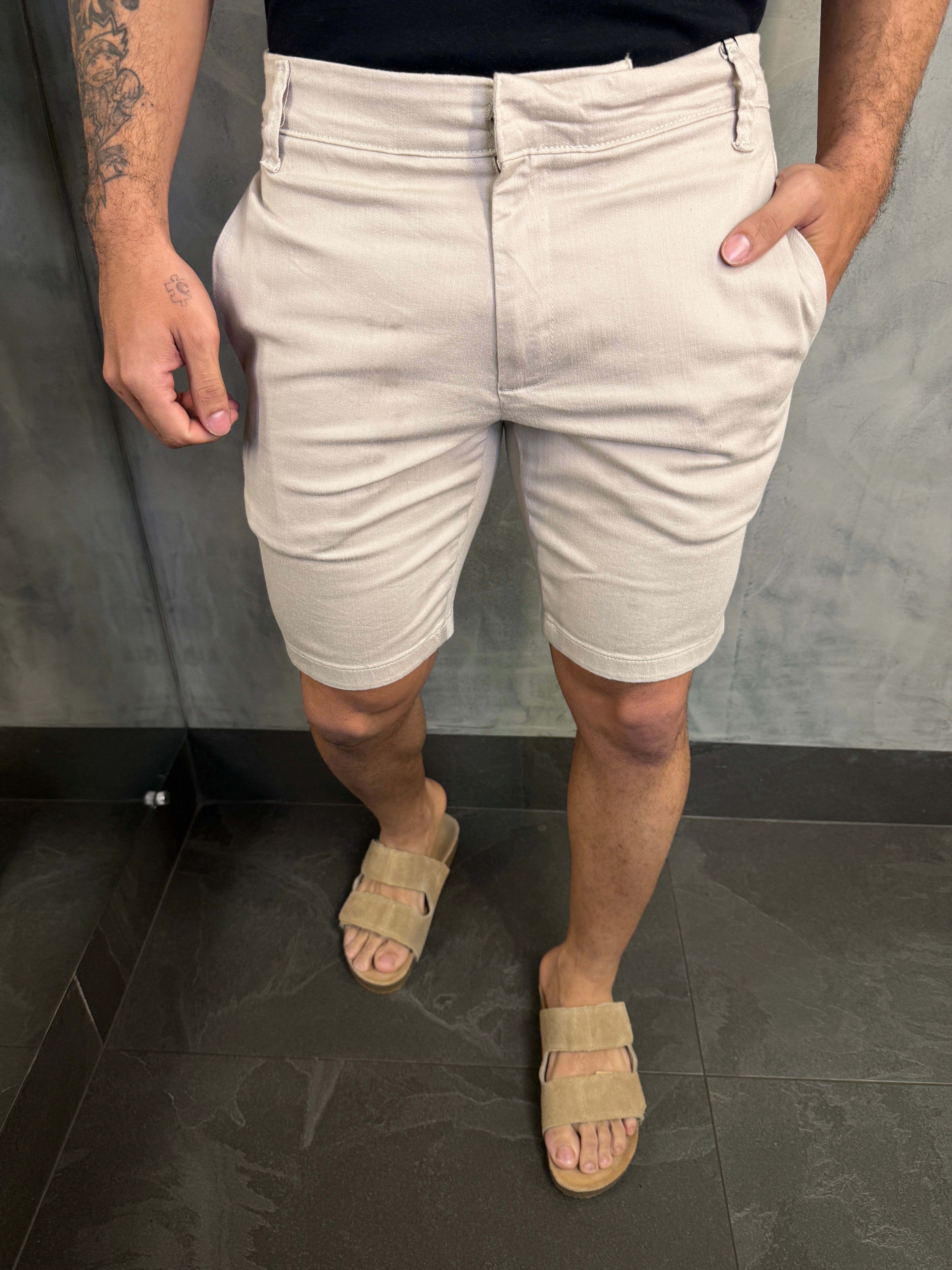 BERMUDA ALFAIATARIA SELECT DLZ BEGE SAND