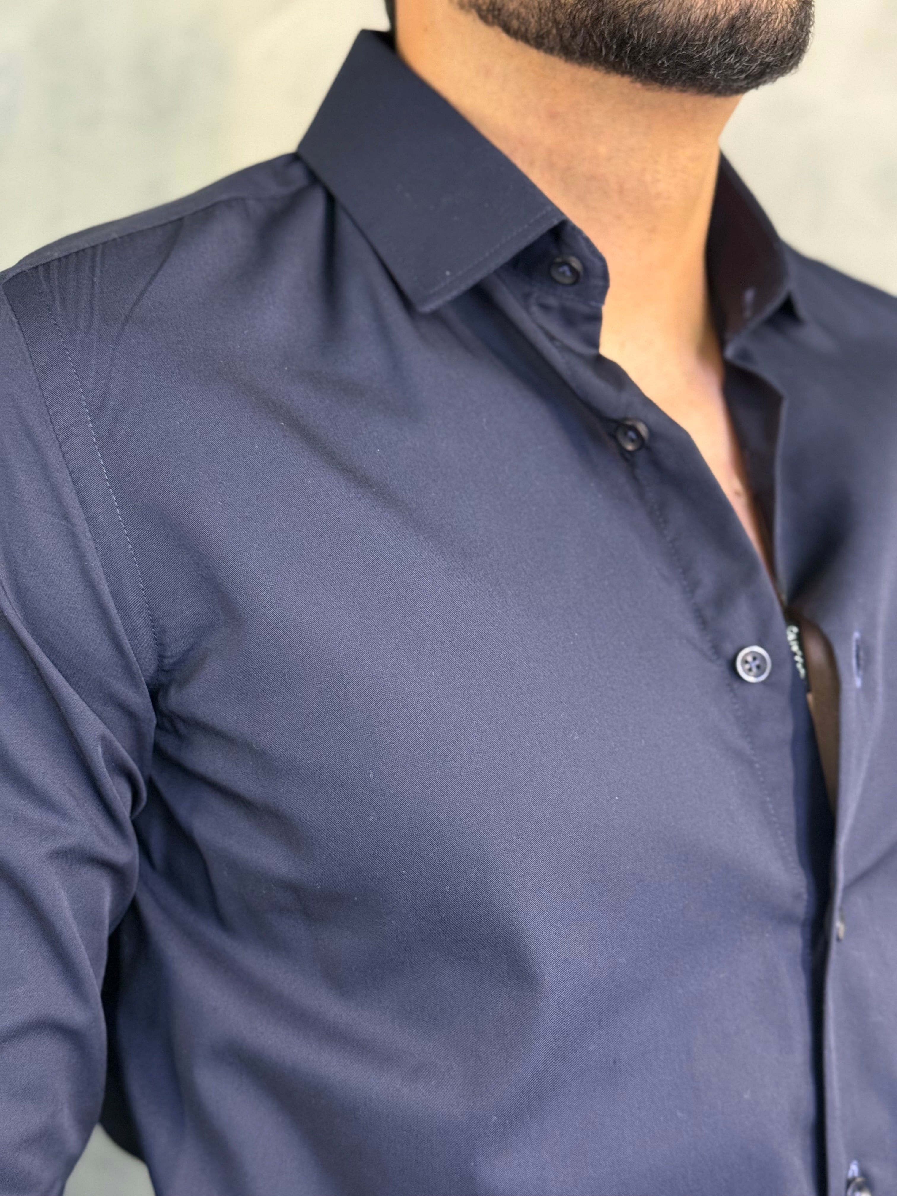 CAMISA M/L FIBRA DE BAMBOO INDICCATTO MARINHO