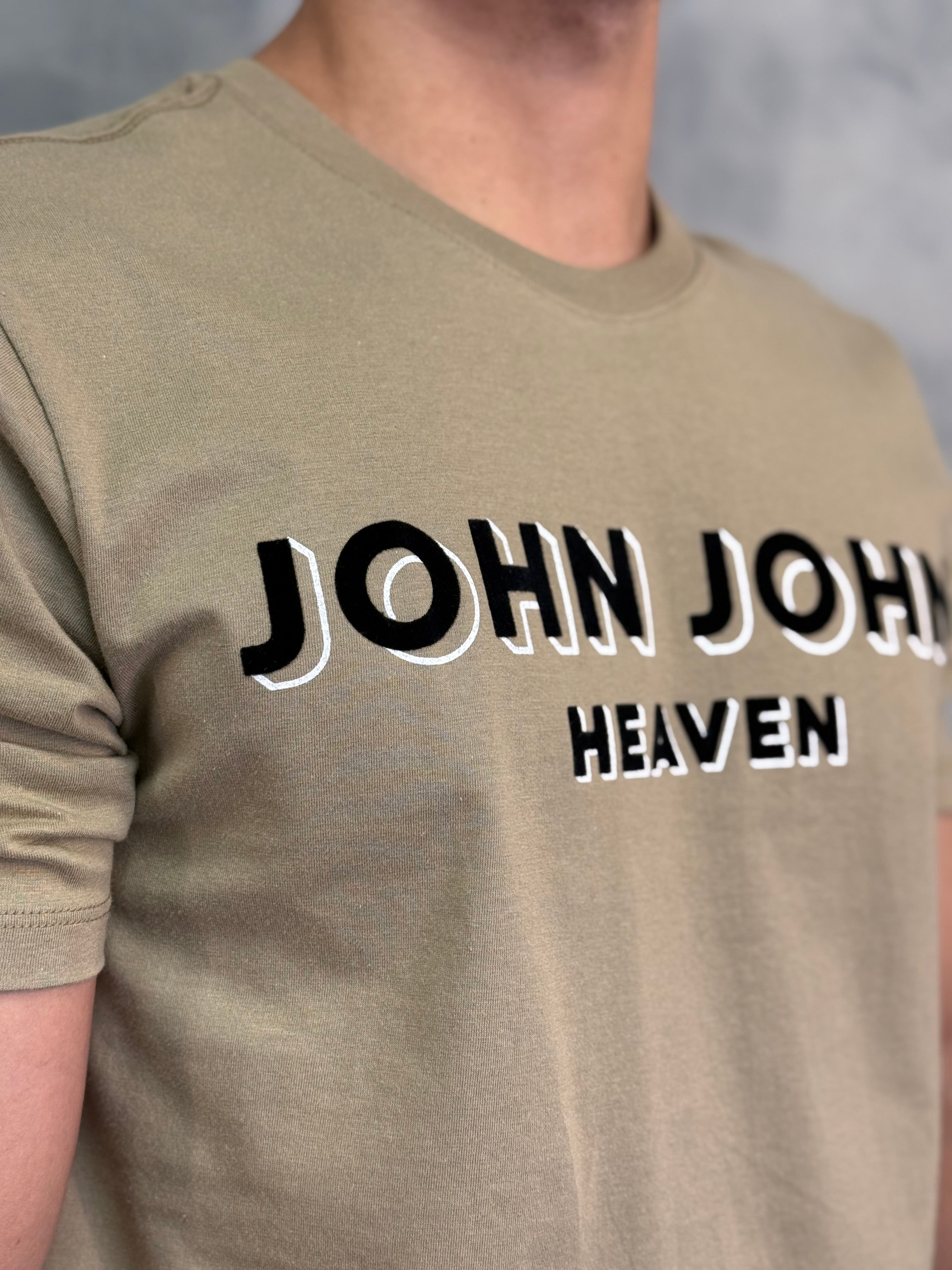 T SHIRT RG OUT OF JOHN JOHN BEGE MÉDIO