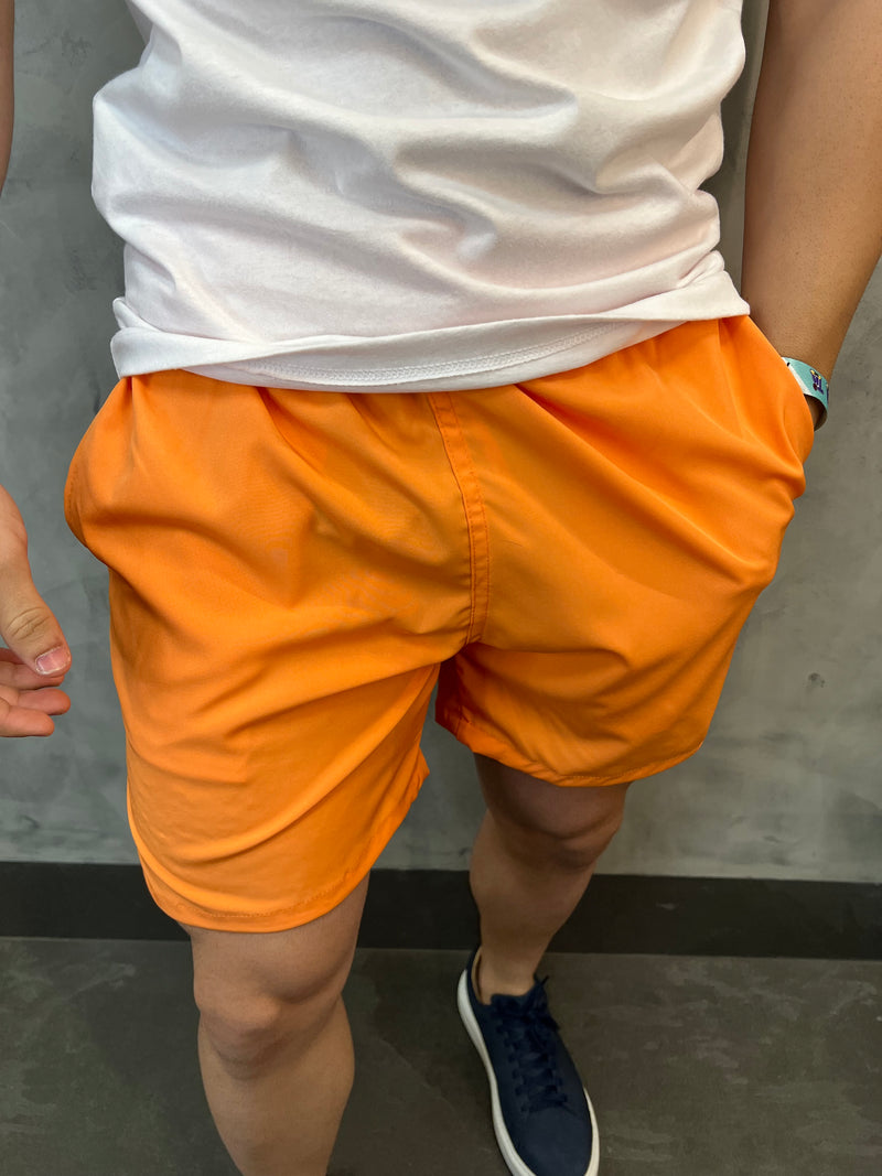 SHORT NYLON FLEX KINGEJOE LARANJA