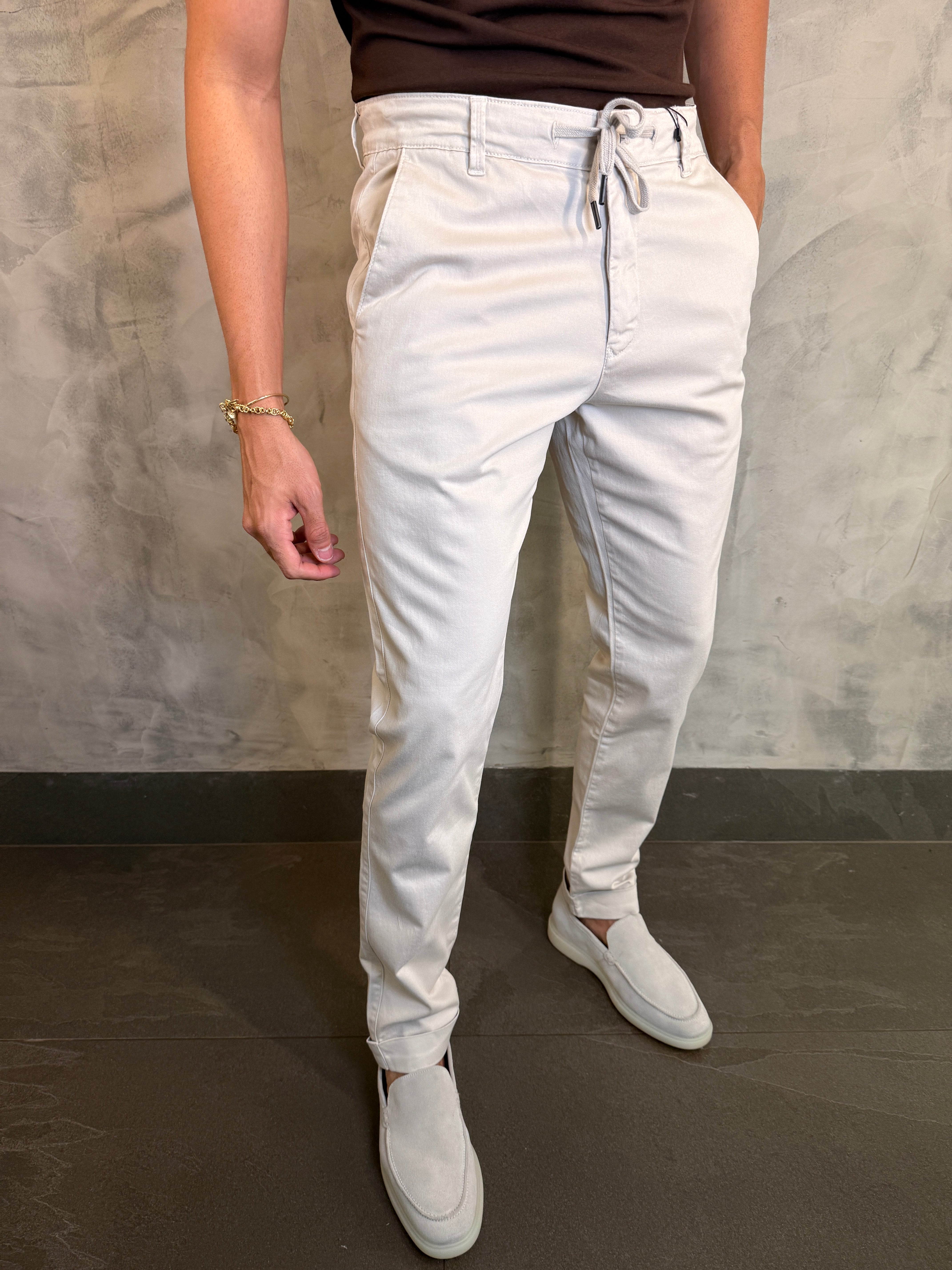 CALÇA SARJA MOLETOM SKINNY PONTO H