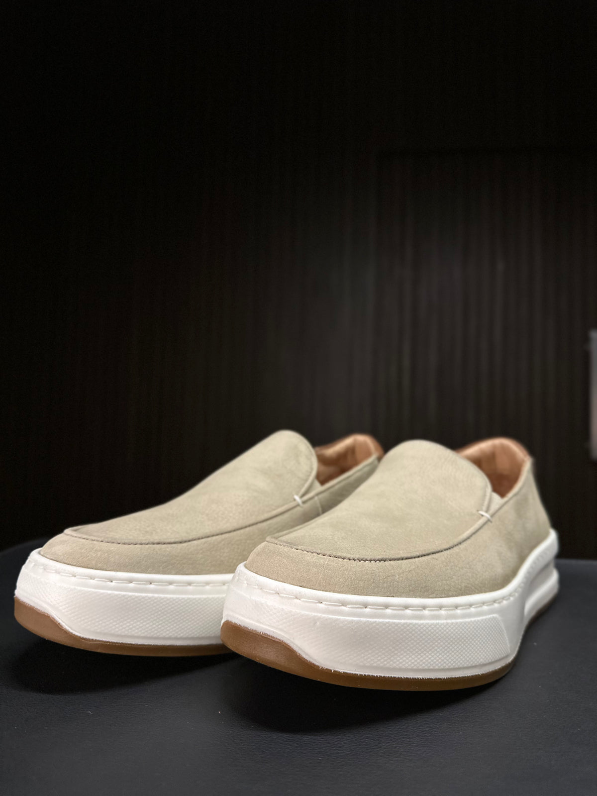 SLIP ON VELVET PONTO H SAND