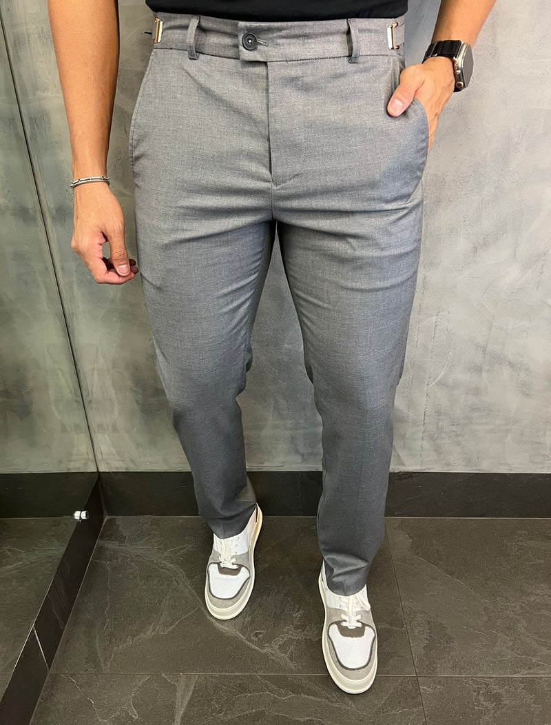 CALÇA ALF SLIM STRETCH C/ AJUSTE FIVELA BAREZY