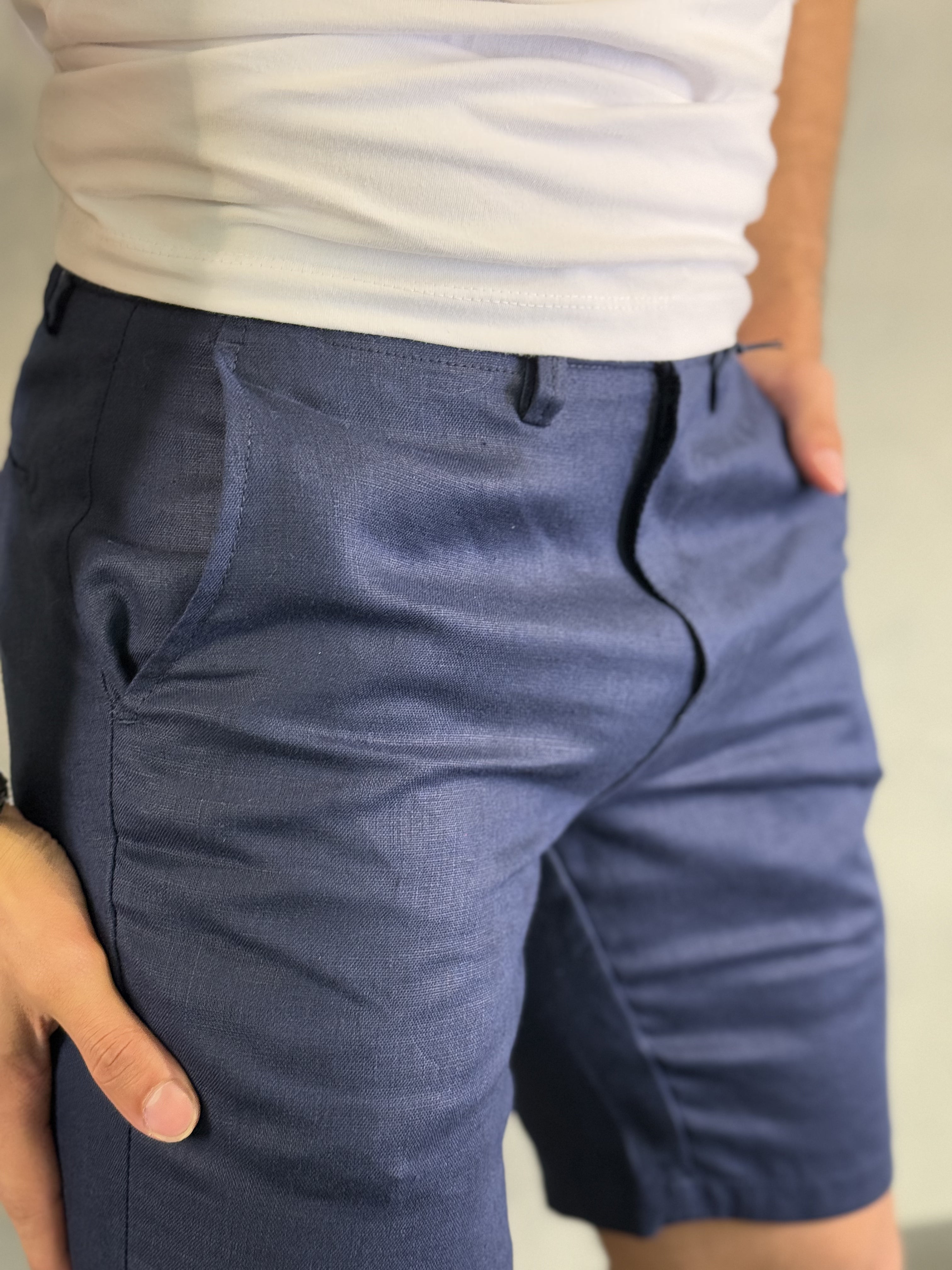 BERMUDA CASUAL-DAY ALF. PURO LINHO BAREZY