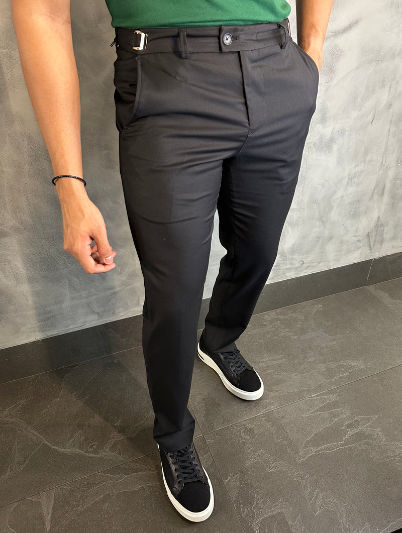 CALÇA ALF SLIM STRETCH C/ AJUSTE FIVELA BAREZY