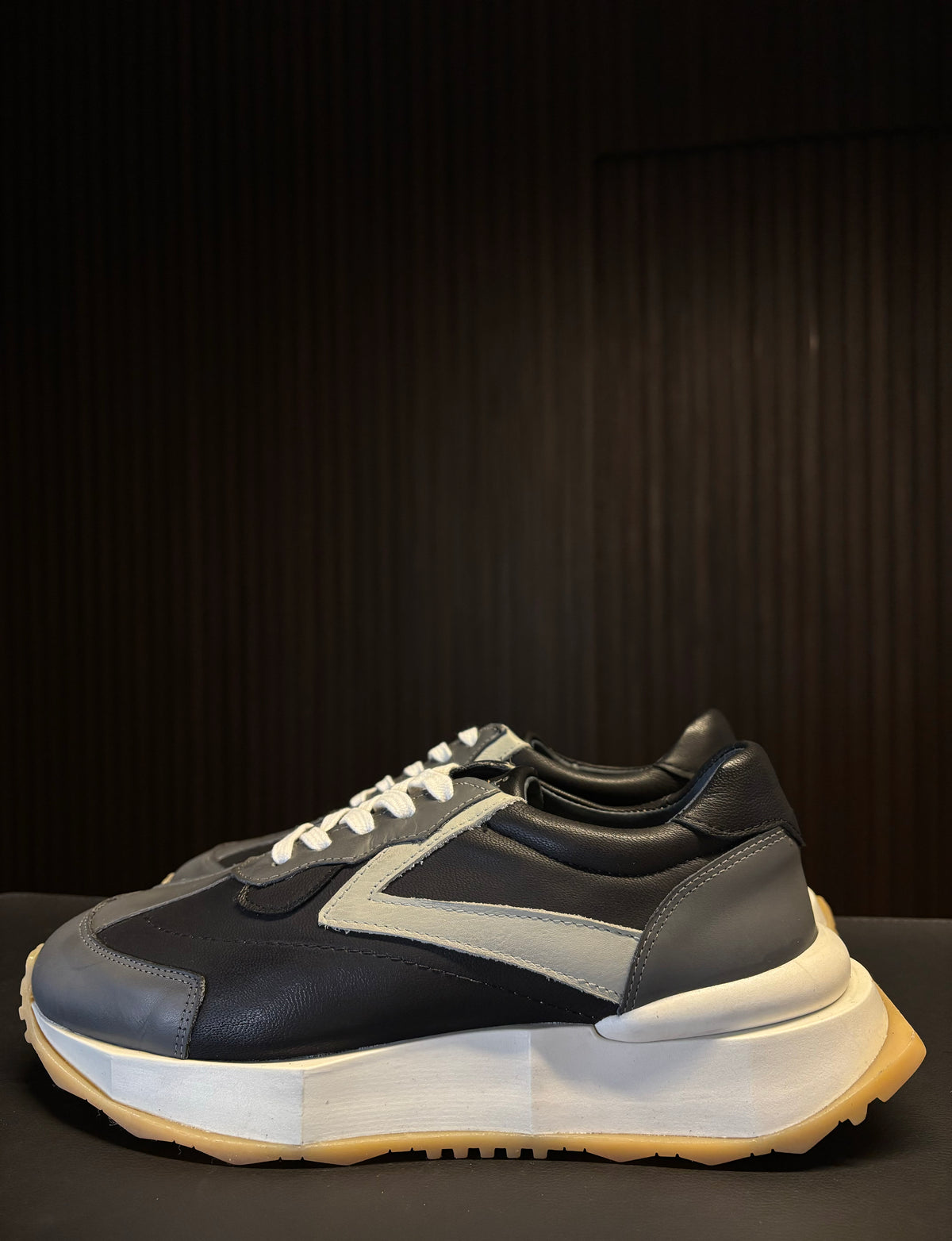 SNEAKER PRISMATIC PONTO H PRETO/CINZA