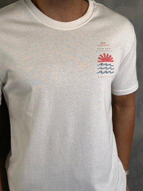 CAMISETA ESTAMPADA SUN BEACH KINGEJOE OFF WHITE