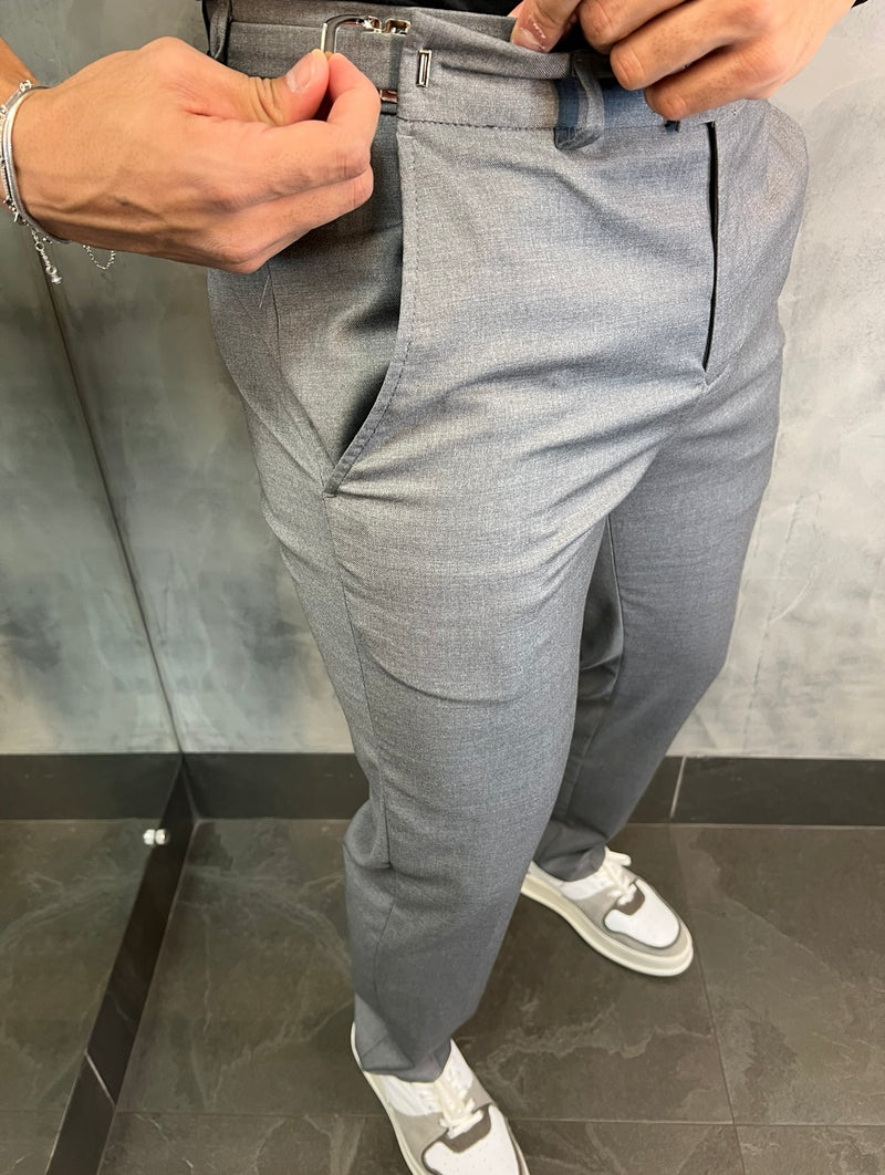 CALÇA ALF SLIM STRETCH C/ AJUSTE FIVELA BAREZY