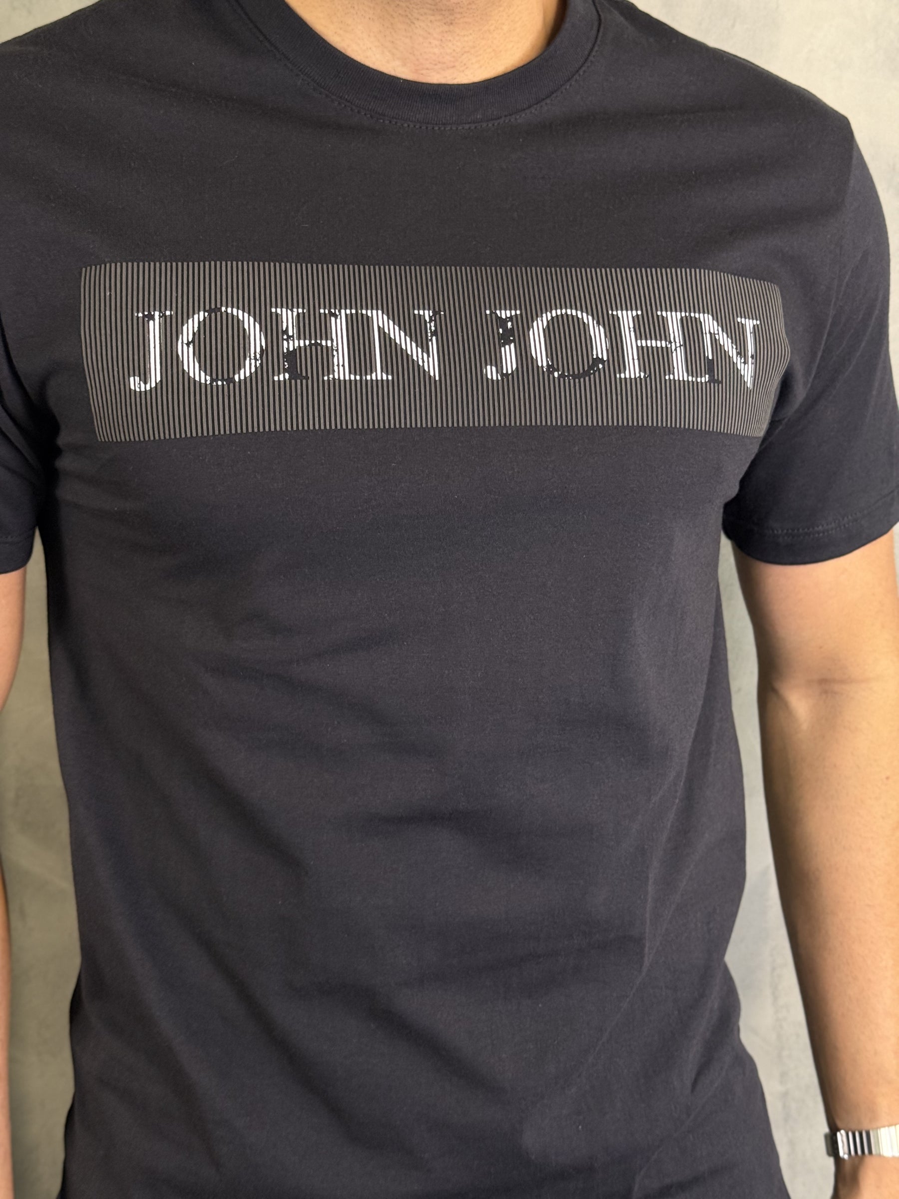 T SHIRT SL SPINES JOHN JOHN PRETO