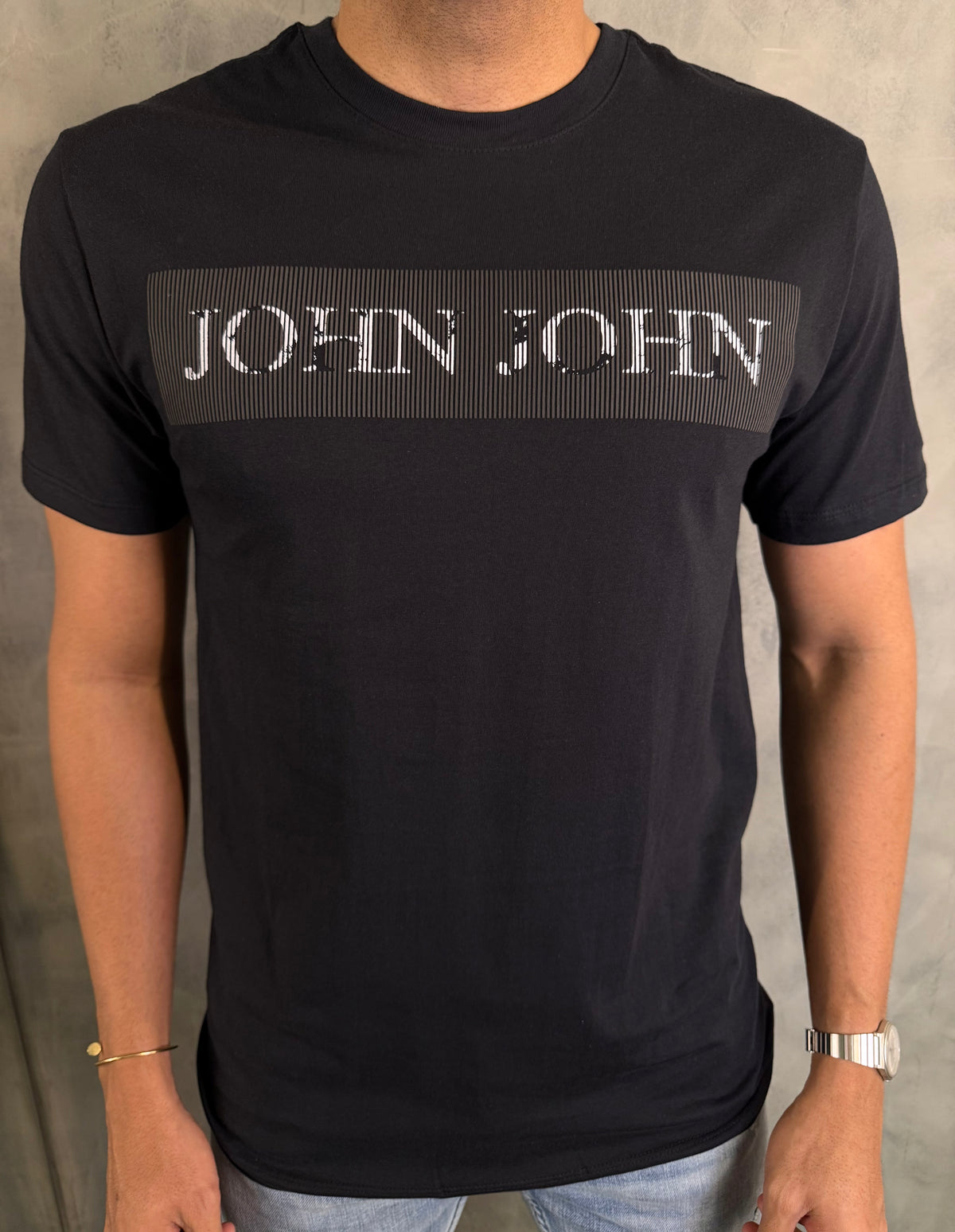 T SHIRT SL SPINES JOHN JOHN PRETO