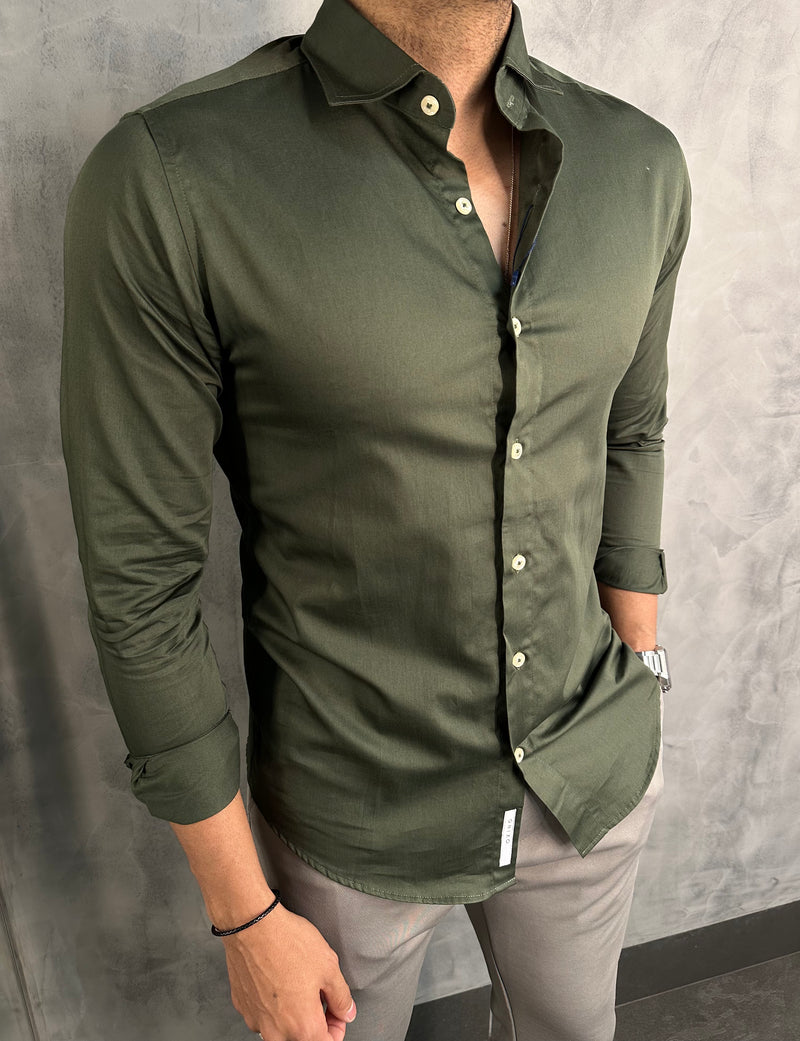 CAMISA M/L OXING VERDE MILITAR