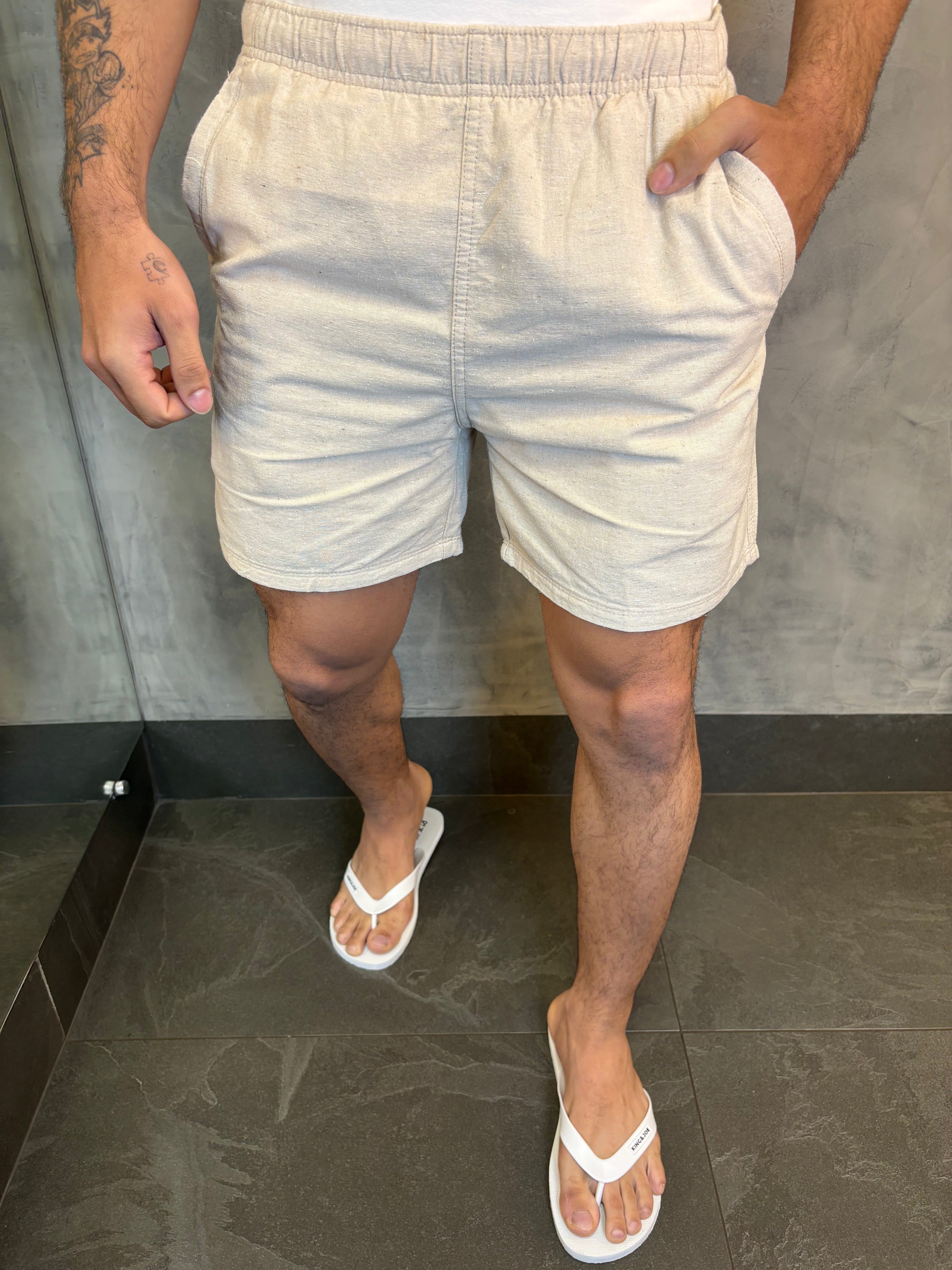 SHORT CASUAL TRADICIONAL KINGEJOE NATURAL