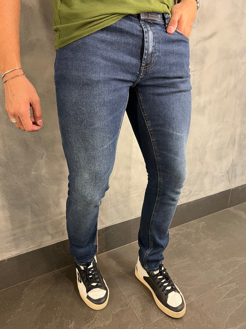 CALÇA JEANS SKINNY BLACK BUTTON DLZ