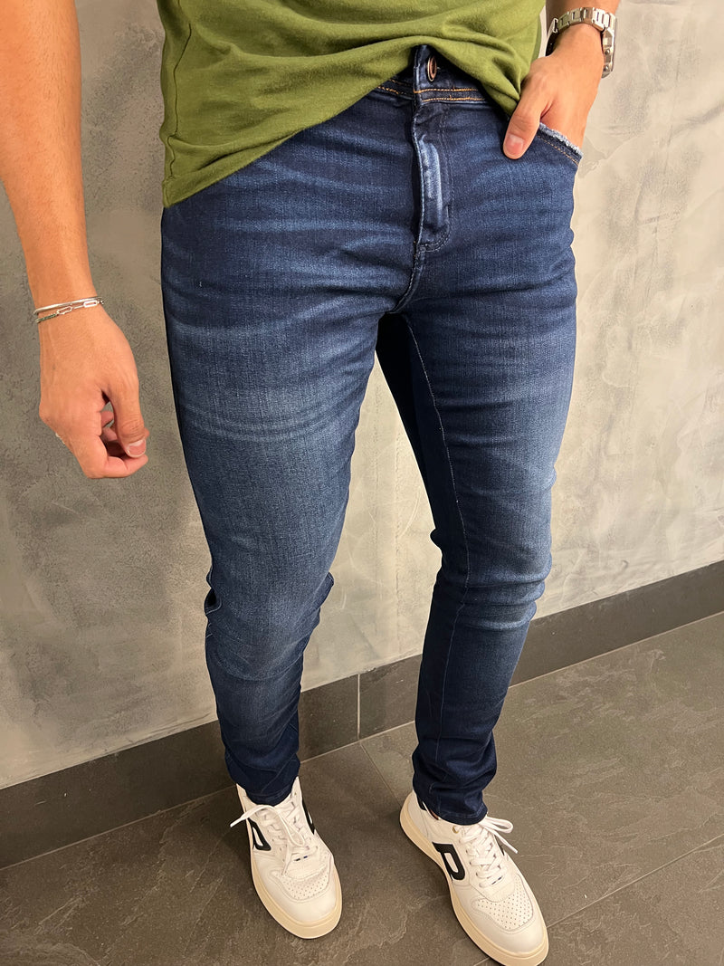 CALÇA JEANS COMFORT SKINNY DLZ AZUL ESCURO