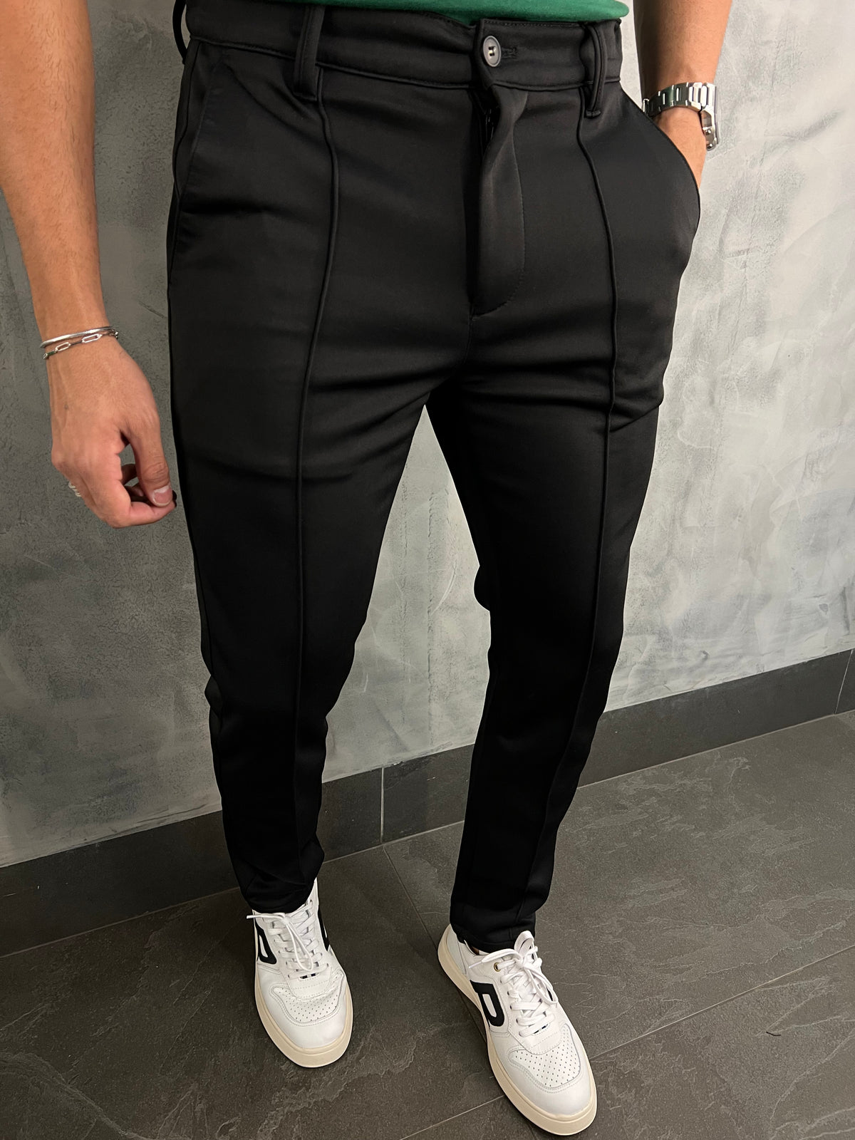 CALÇA ALFAIATARIA TECH PONTO H PRETO