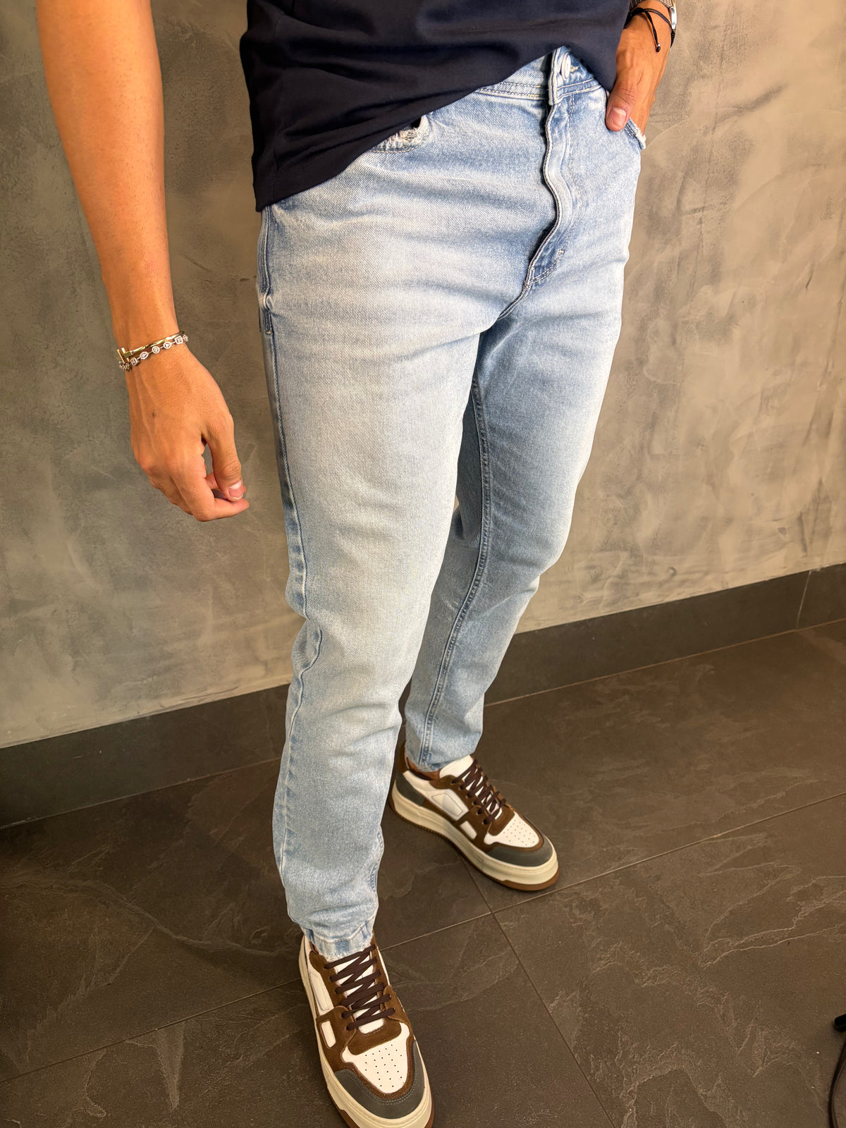 CALÇA JEANS SKINNY VISUAL JEANS CLARO