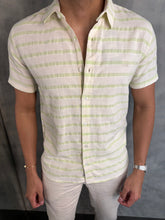 CAMISA M/C CASUAL LISTRADA KINGEJOE VERDE CL