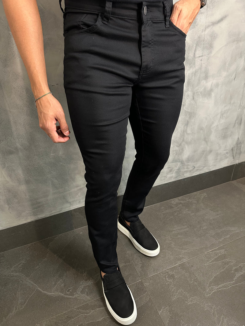 CALÇA SARJA FIVE POCKETS DLZ PRETO EVER BLACK