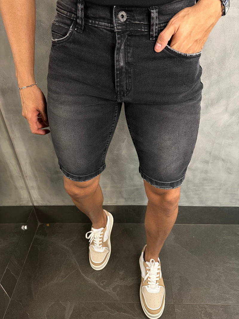 BERMUDA JEANS SLIM DLZ CARVÃO