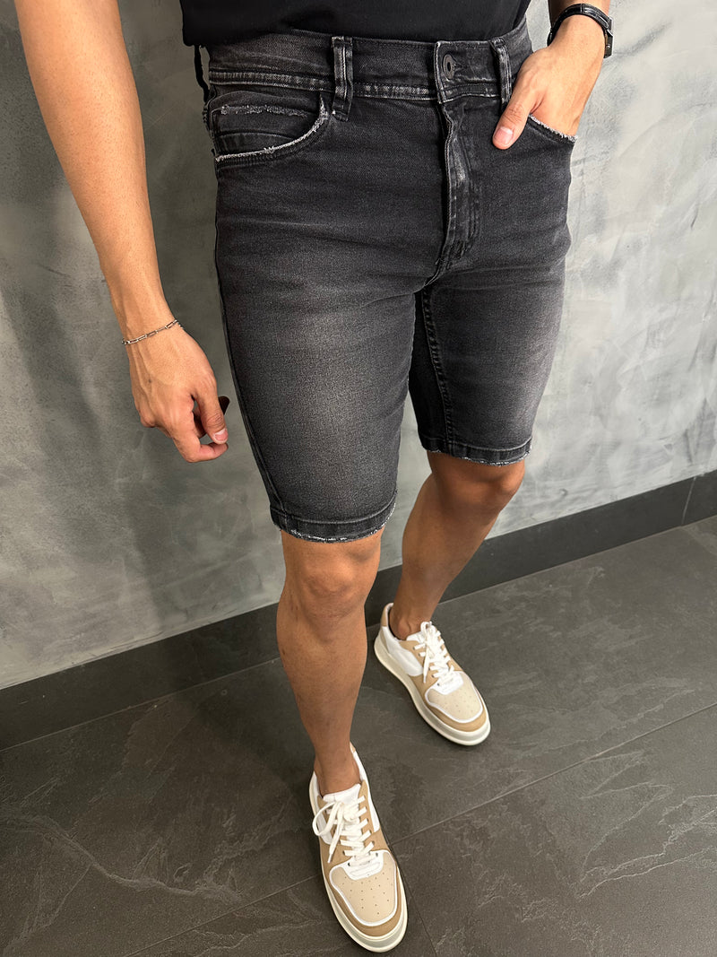 BERMUDA JEANS SLIM DLZ CARVÃO