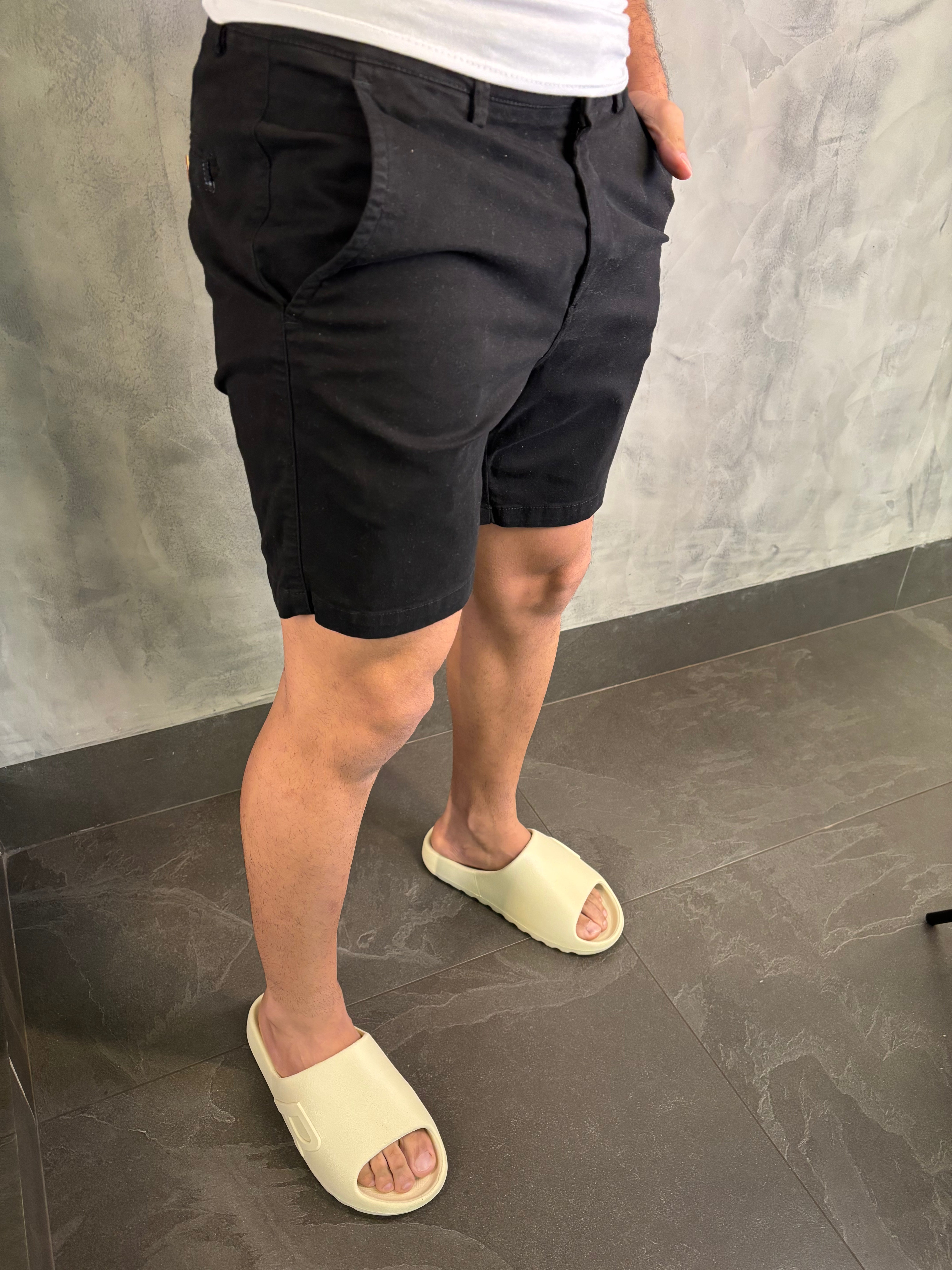 BERMUDA SARJA CURTA COLLOR STRETCH BAREZY