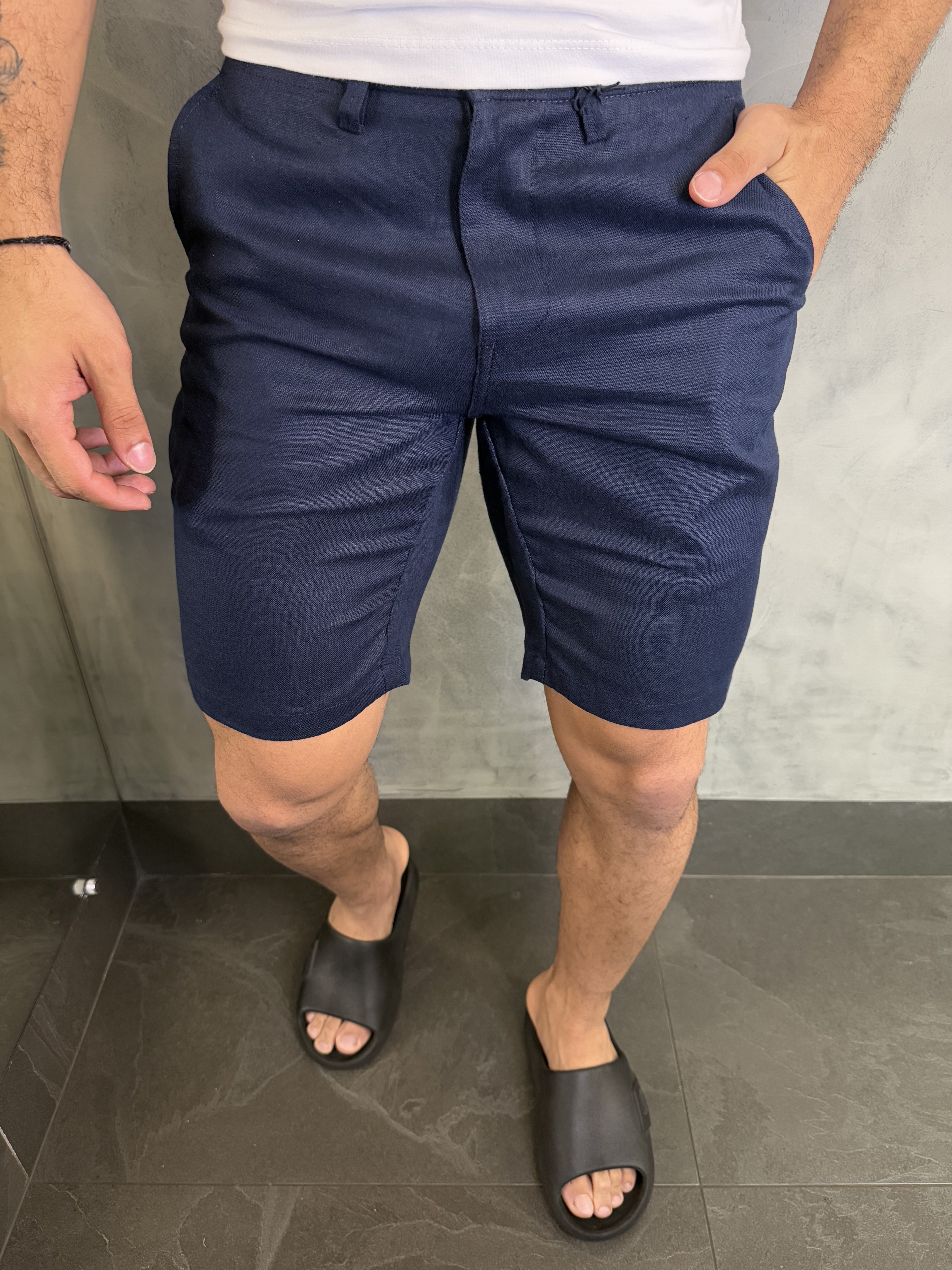 BERMUDA CASUAL-DAY ALF. PURO LINHO BAREZY