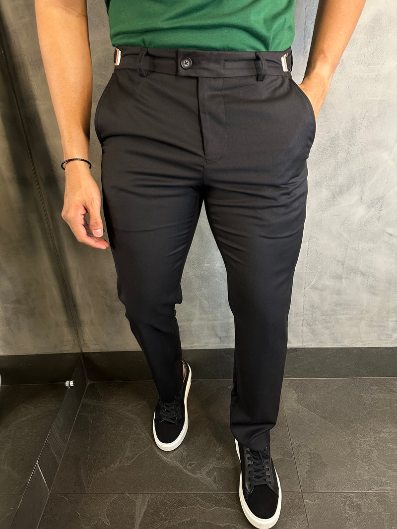 CALÇA ALF SLIM STRETCH C/ AJUSTE FIVELA BAREZY