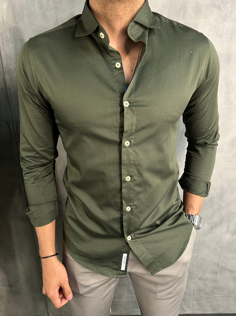 CAMISA M/L OXING VERDE MILITAR