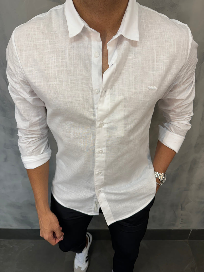 CAMISA CASUAL SLIM M/L KINGEJOE BRANCO