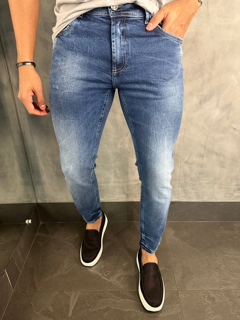 CALÇA SKINNY CROPPED SW DLZ JEANS ESCURO