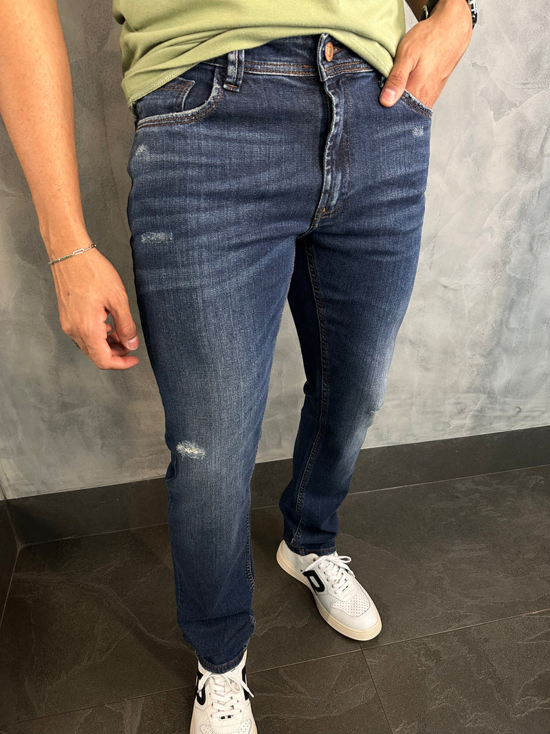 CALÇA JEANS RASGO SLIM SW DLZ ESCURO