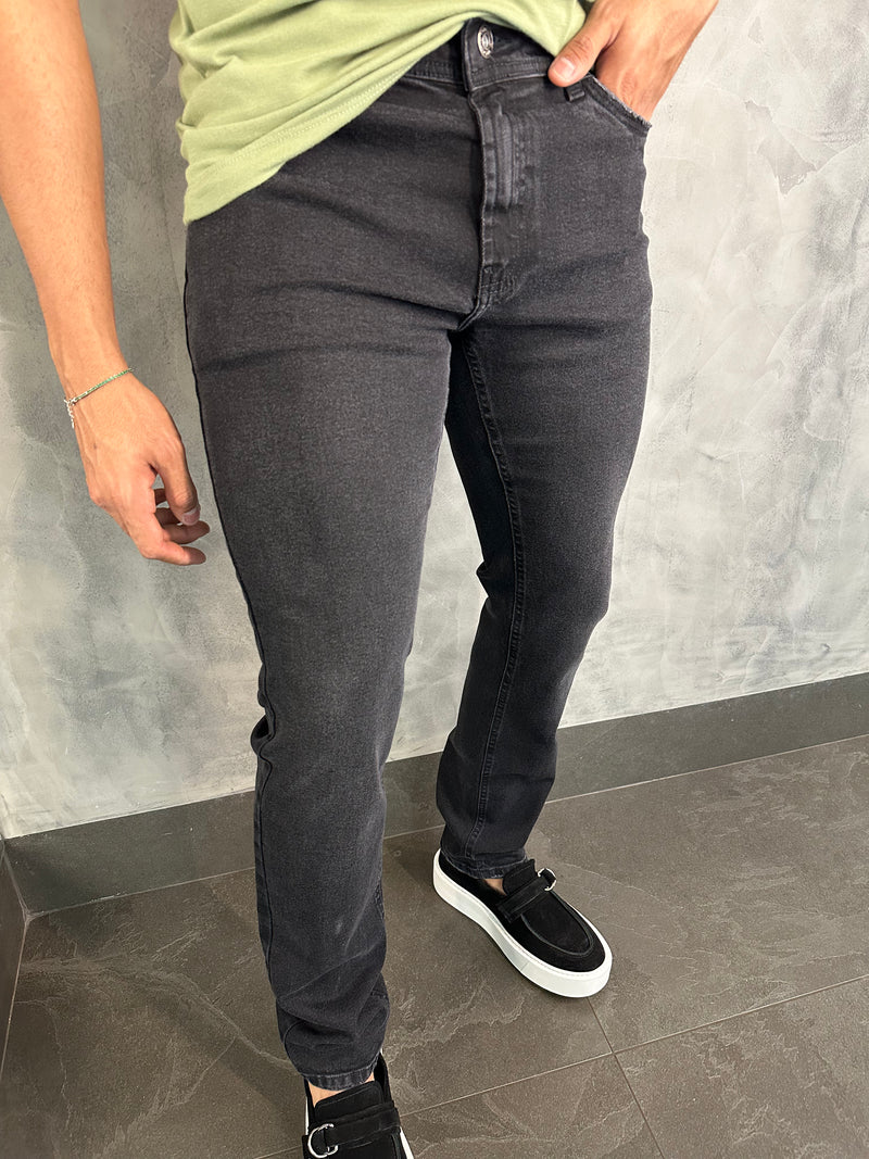 CALÇA JEANS SLIM FIT DLZ CARVÃO