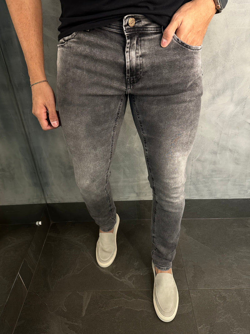 CALÇA JEANS SKINNY FIT DLZ CARVÃO