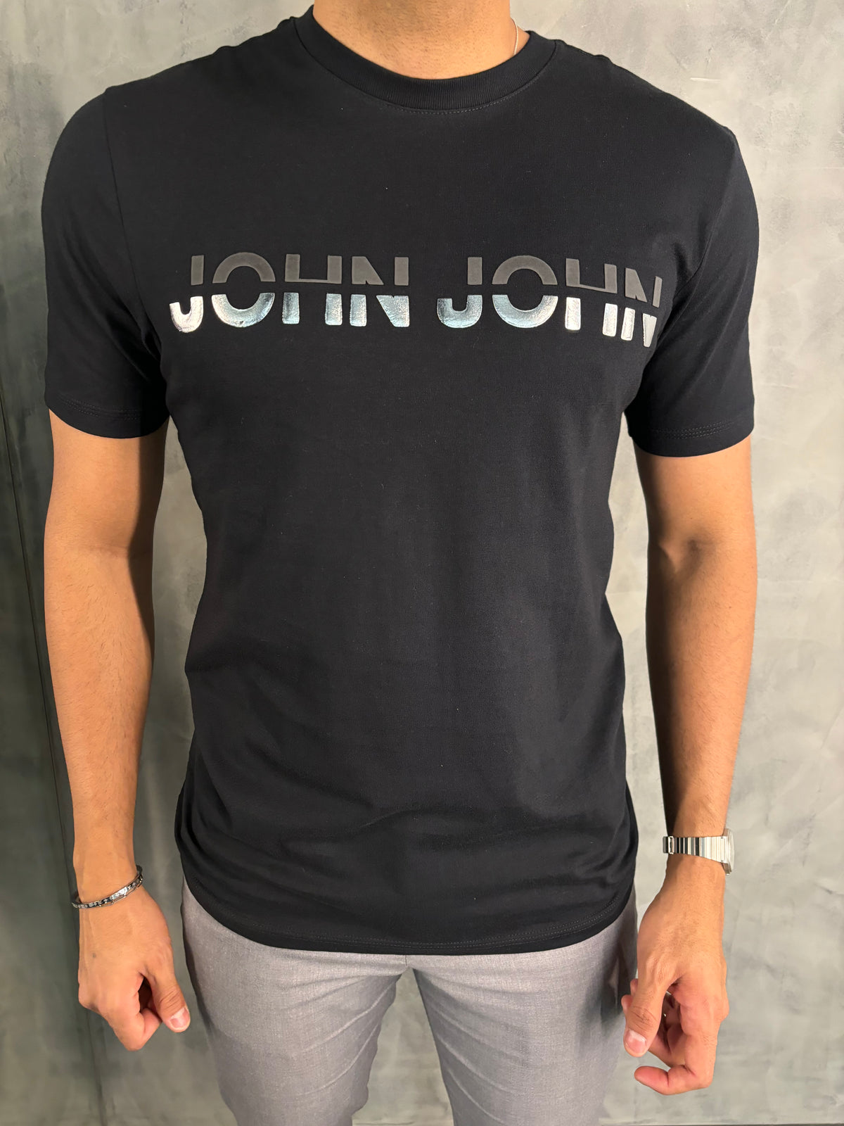 T SHIRT RG DUO SIDE JOHN JOHN PRETO