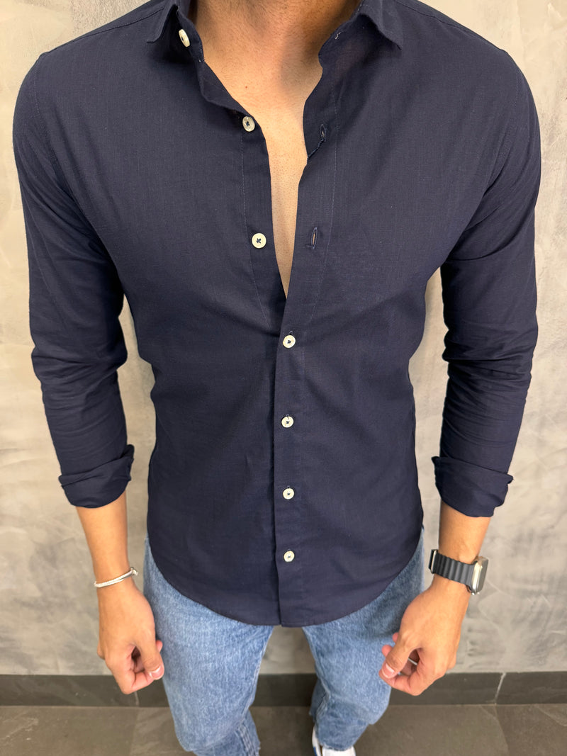 CAMISA M/L FLAME OXING MARINHO