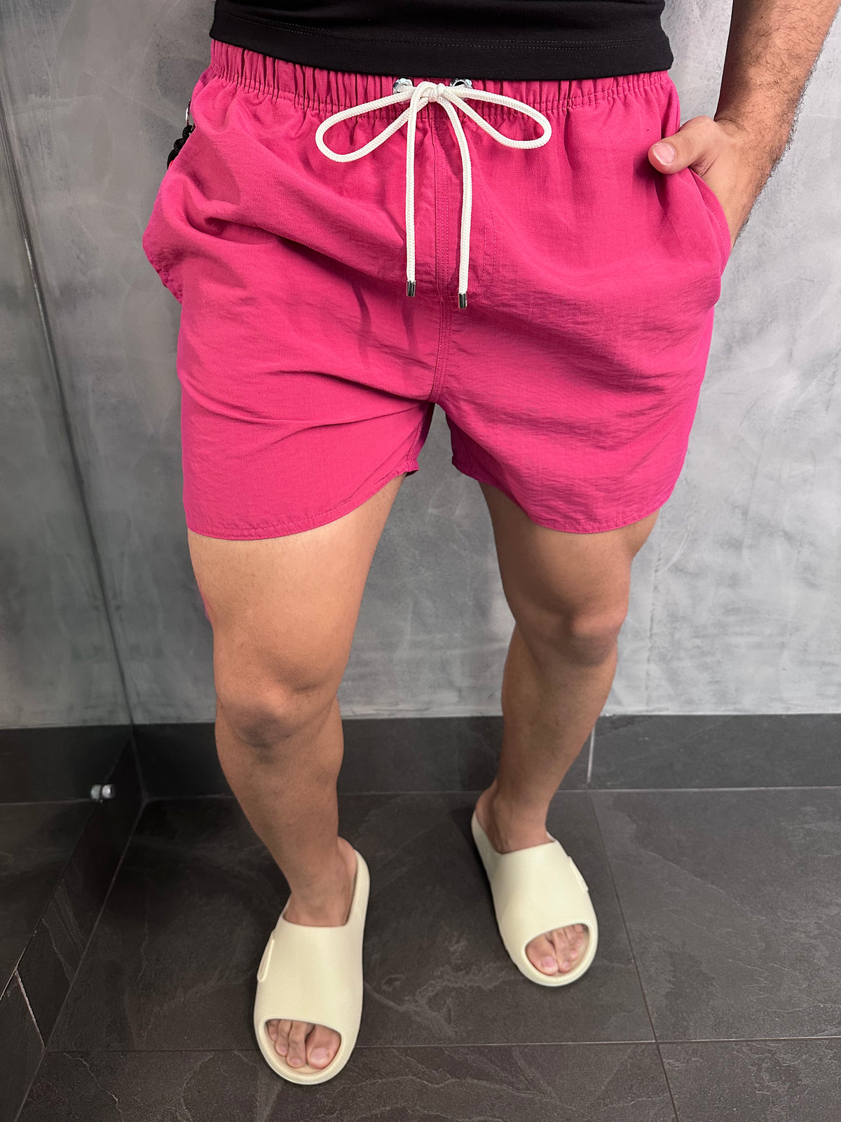 SHORT PRAIA LISO PREMIUM RSV MAGENTA