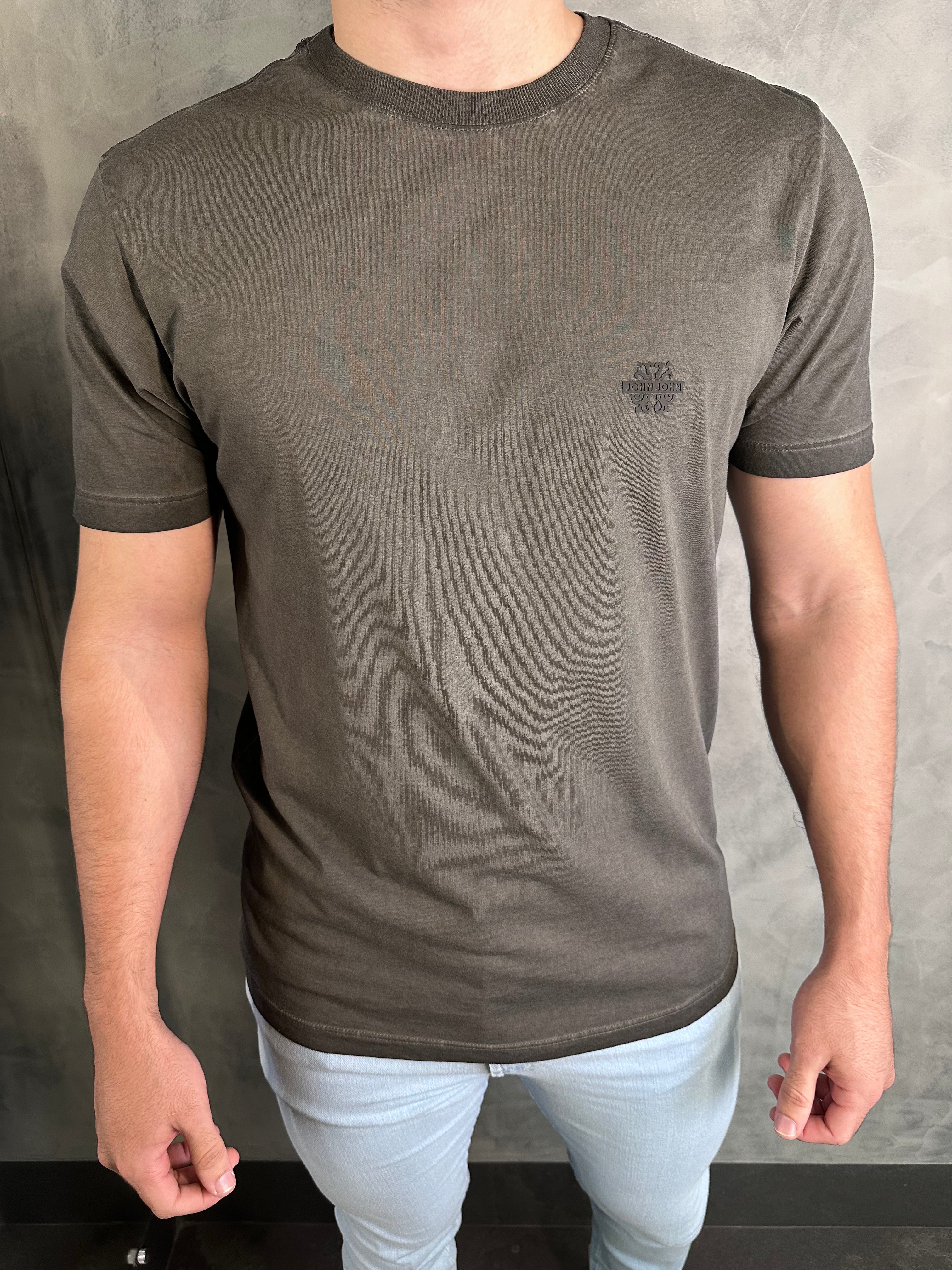 TS RG FLAME TRANSFER DARK JOHN JOHN CINZA ESCURO