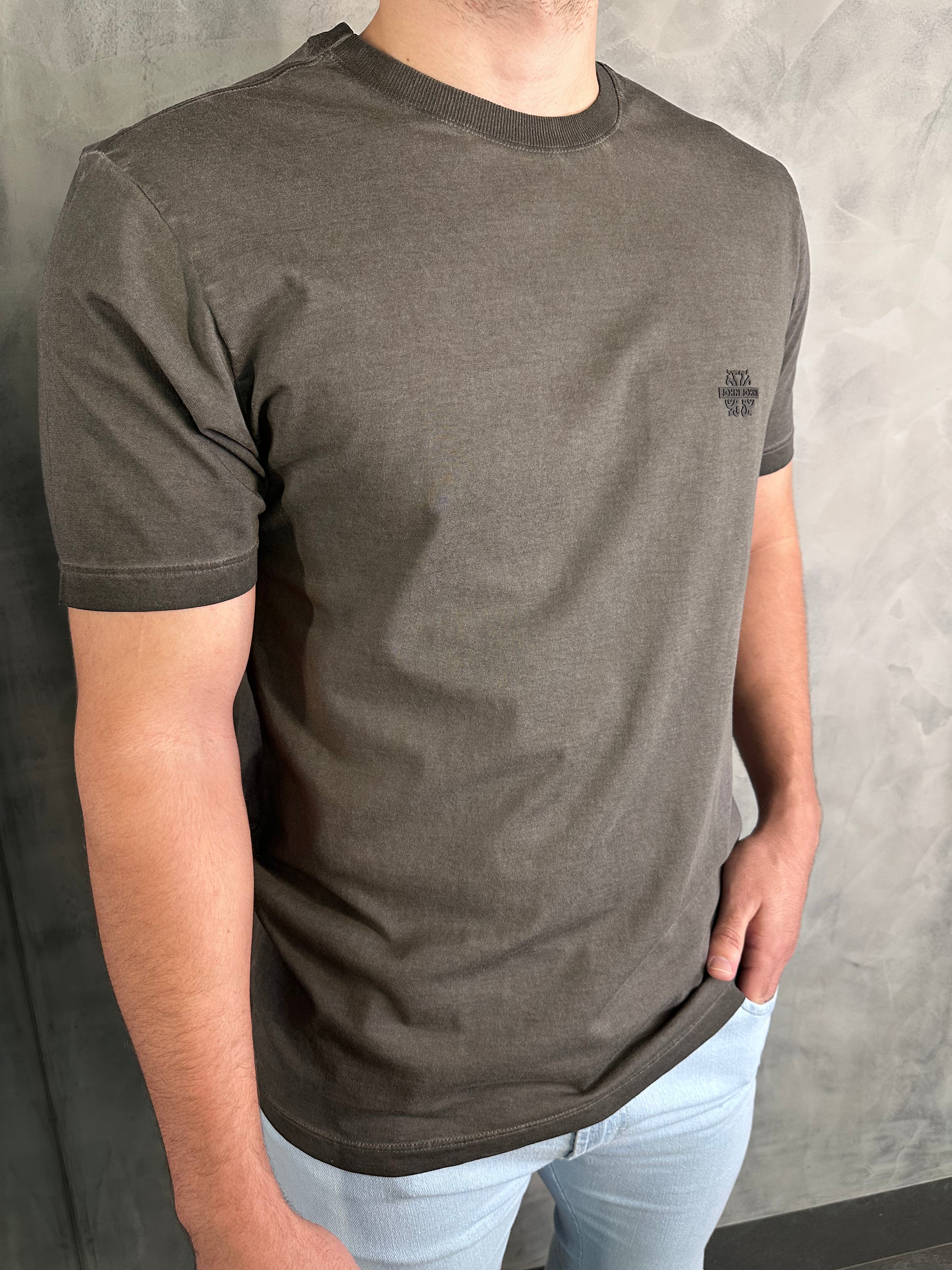 TS RG FLAME TRANSFER DARK JOHN JOHN CINZA ESCURO